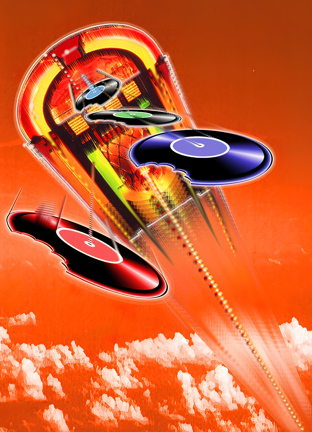 RECHERCHES GRAPHIQUES / COVER MAGAZINE "LE DISCOPHAGE"