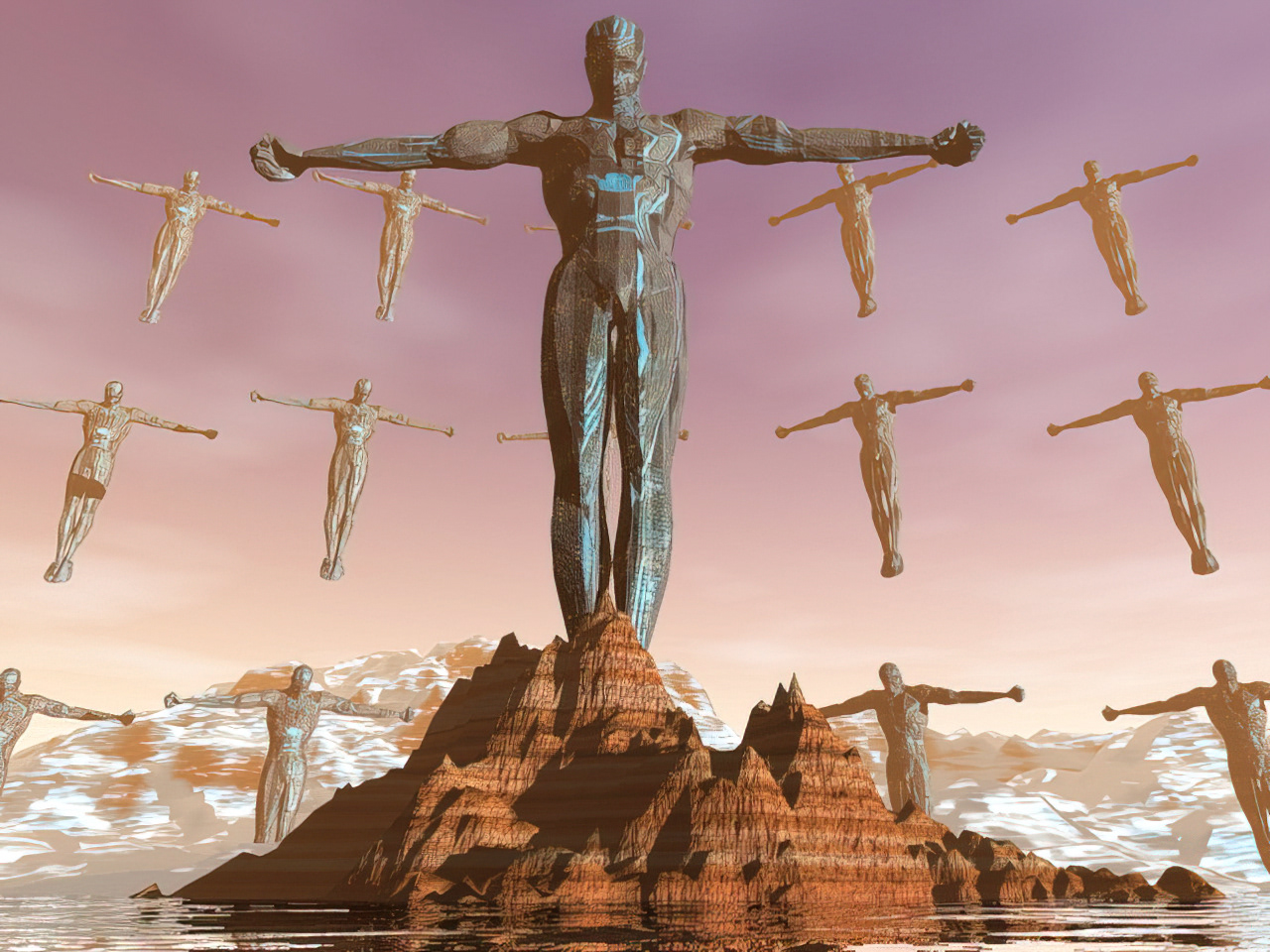 GÉNÉRATION DE PAYSAGE 3D BRYCE - RECHERCHE POCHETTE CD