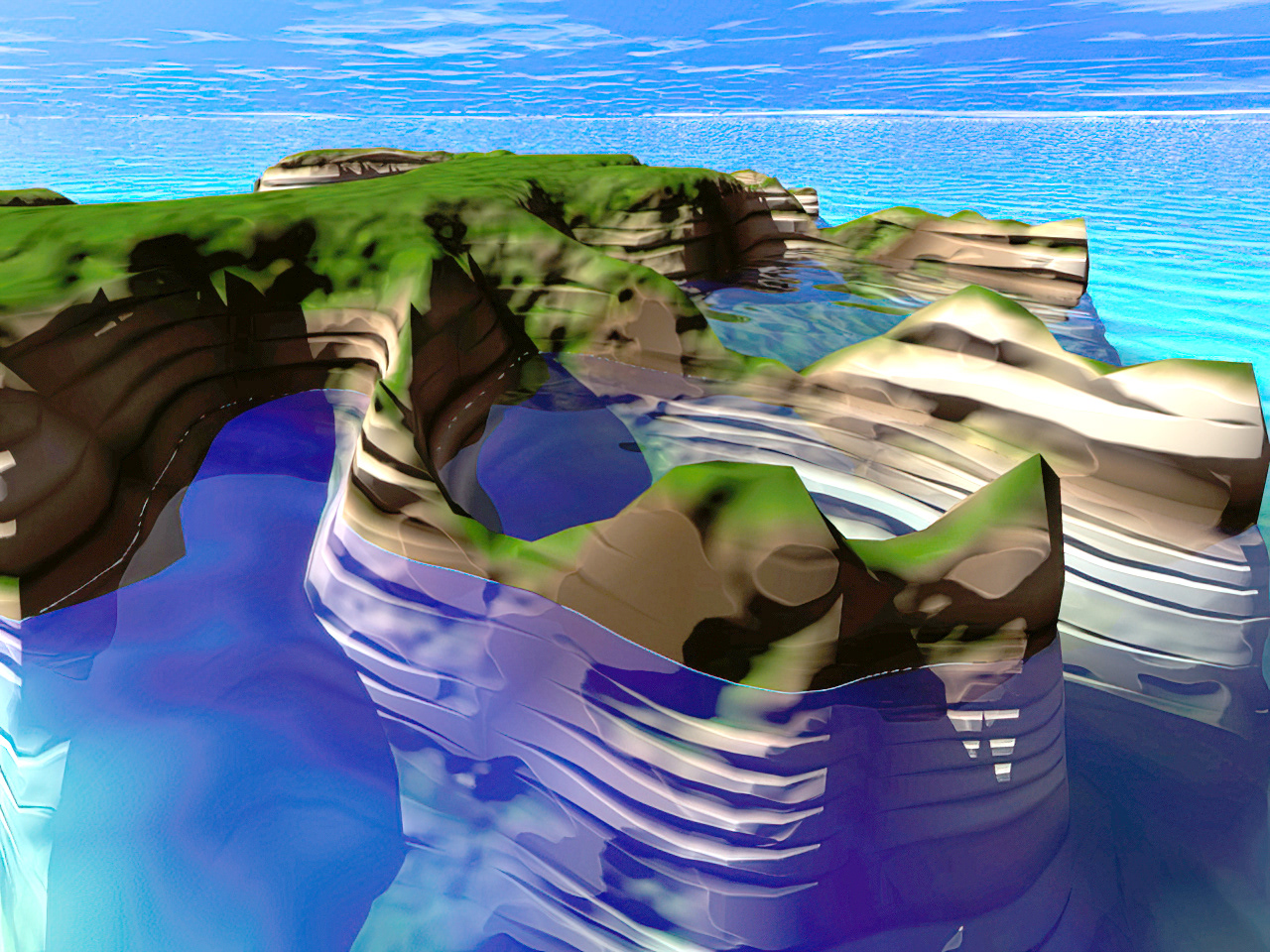 GÉNÉRATION DE PAYSAGE 3D BRYCE - RECHERCHE POCHETTE CD