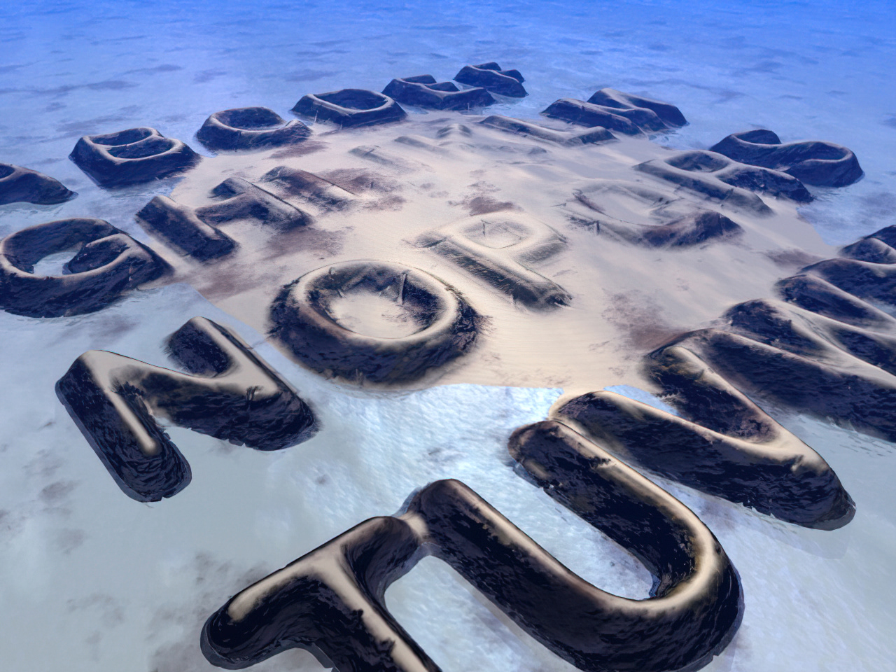 RECHERCHE TYPO 3D - TYPOS BRYCE - POCHETTE CD