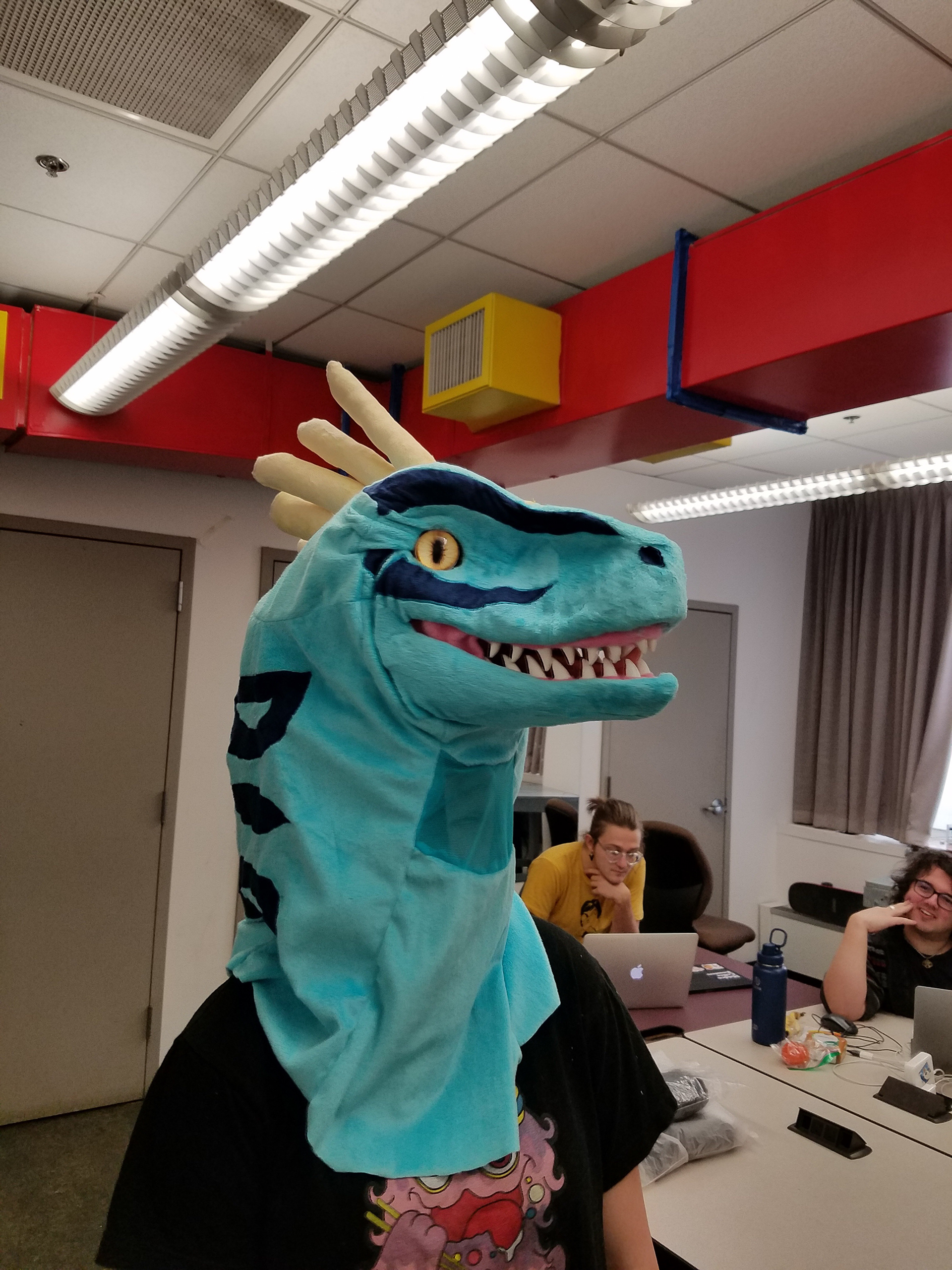 Dinosaur fursuit head, 2020