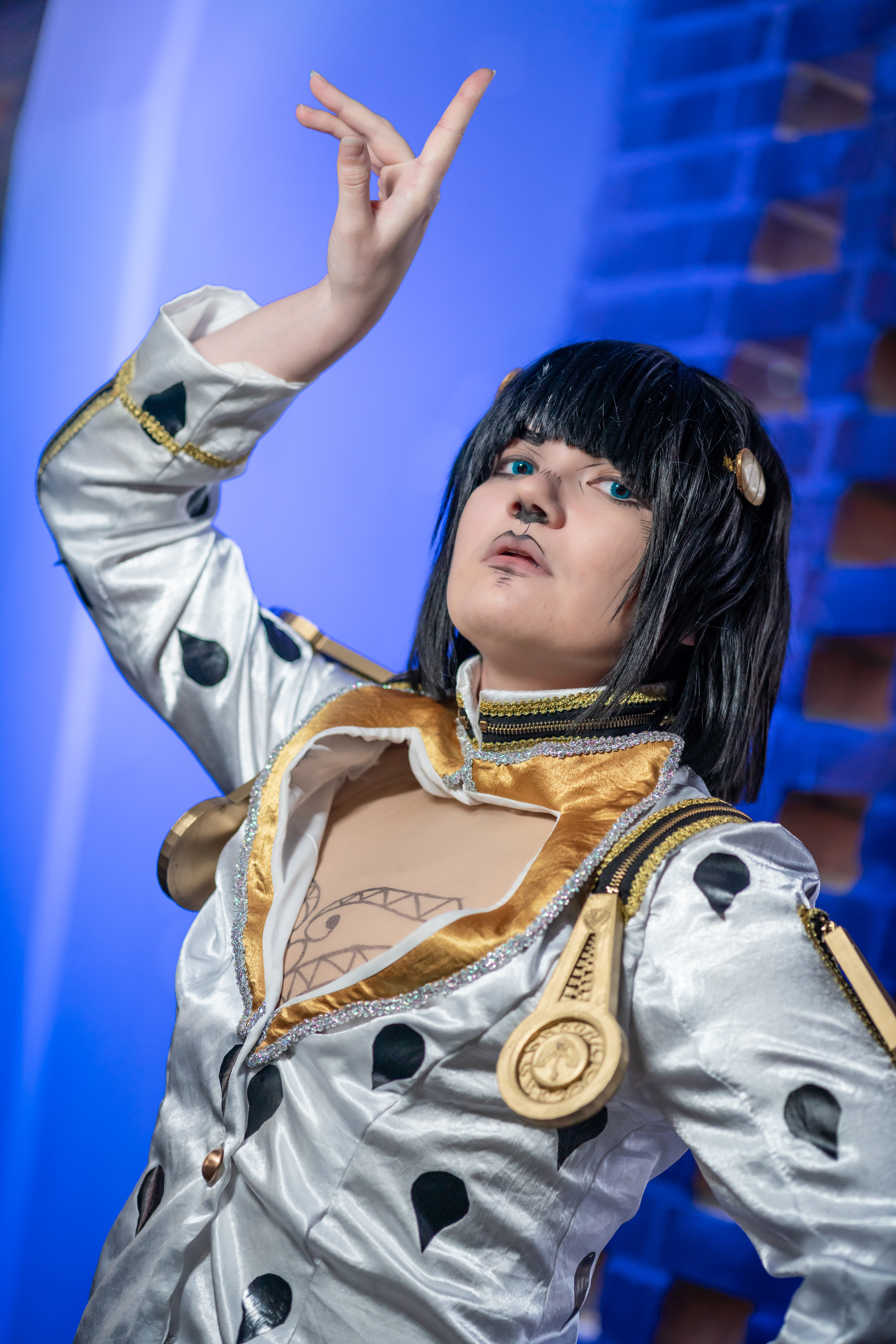 Custom Suit Jacket, Hand patterned, featuring 3D printed Zipper Pulls, 2023