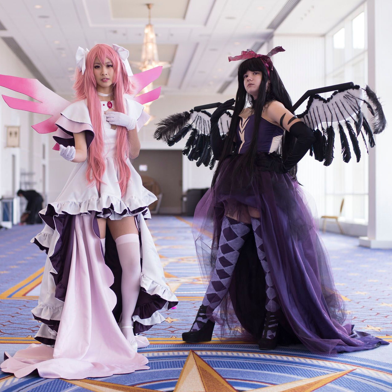 Hand-patterned dresses & wings, 2016