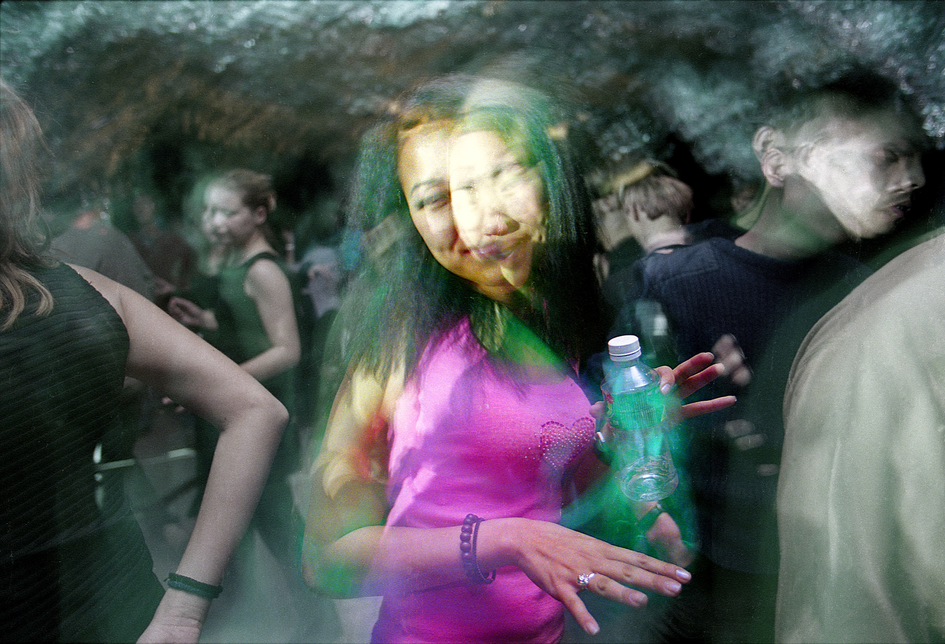 Caroline at the Gategrashers party, Beijing, China