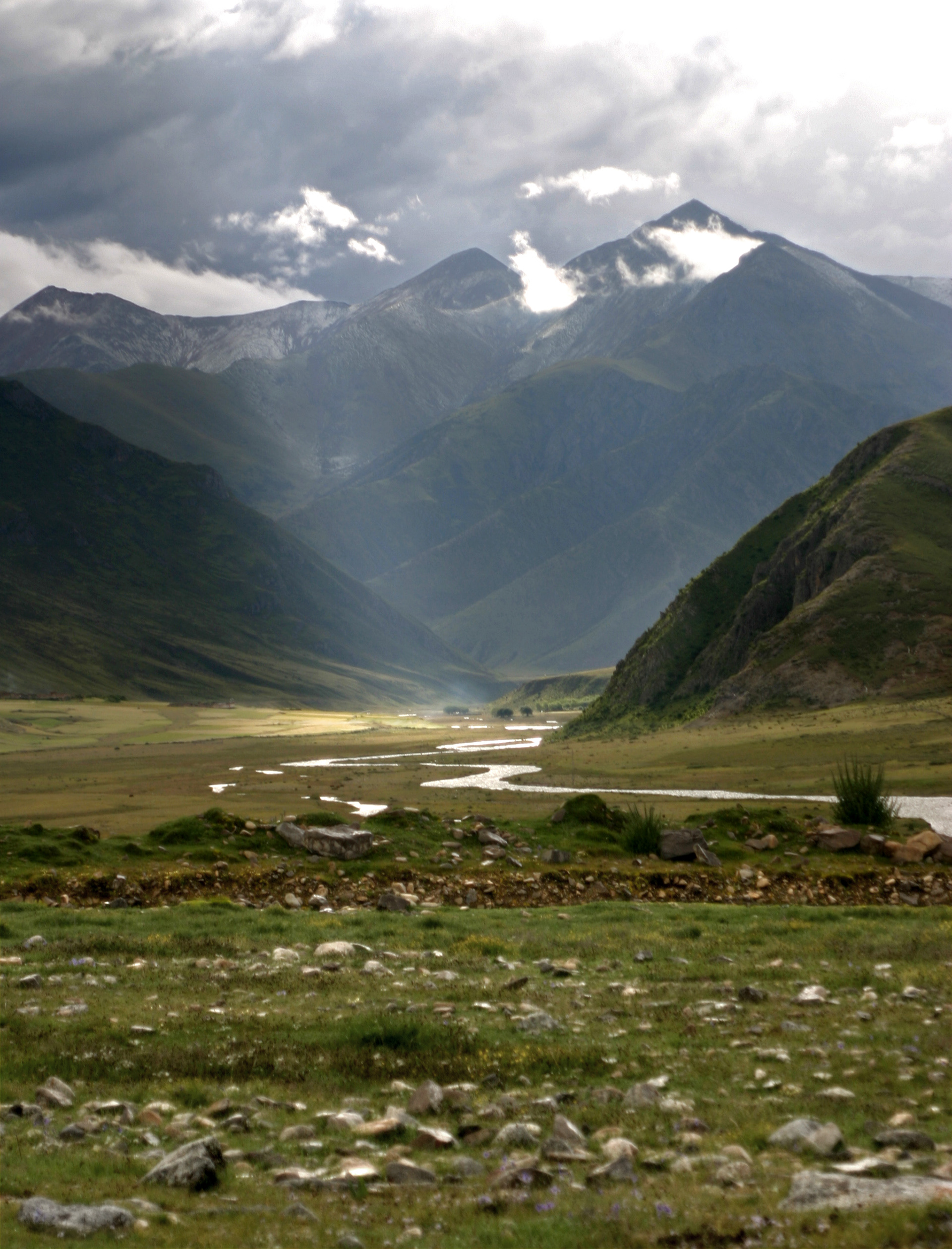 Scenery on the Road to Reting Monastery, Tibet