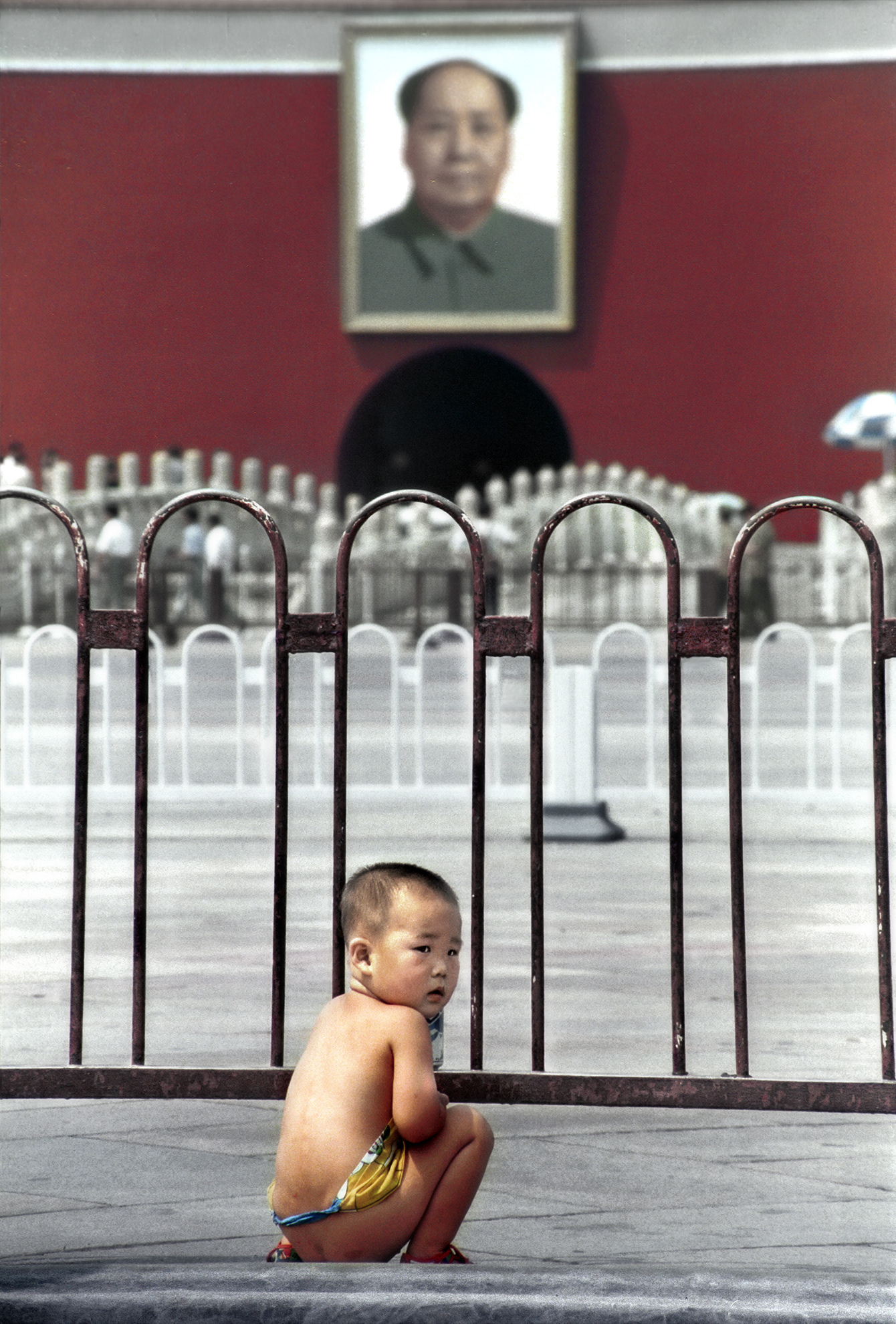 Taking a break at Tian’anmen Square, Beijing, China