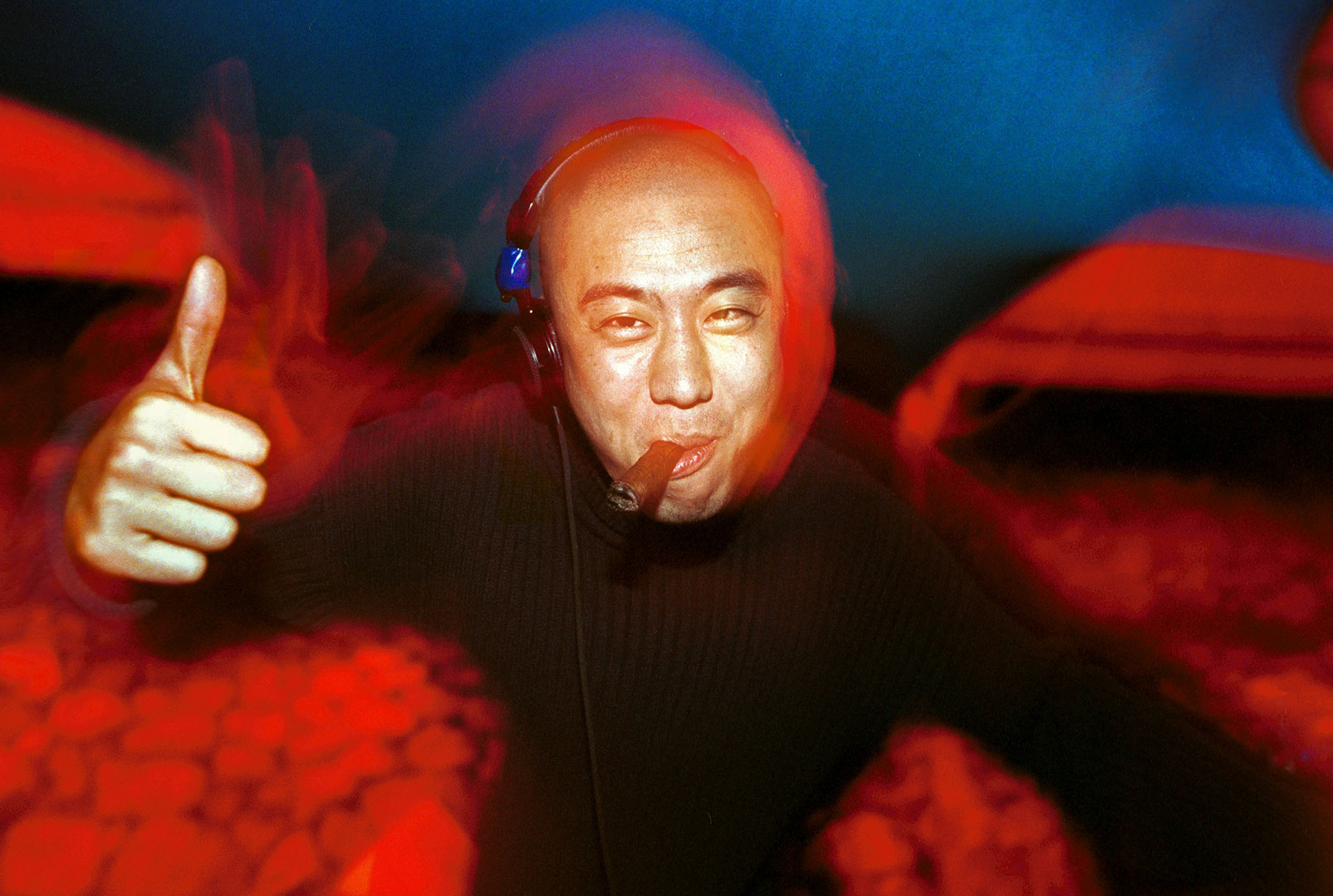 Ben Huang at the controls, Simatai, Beijing, China