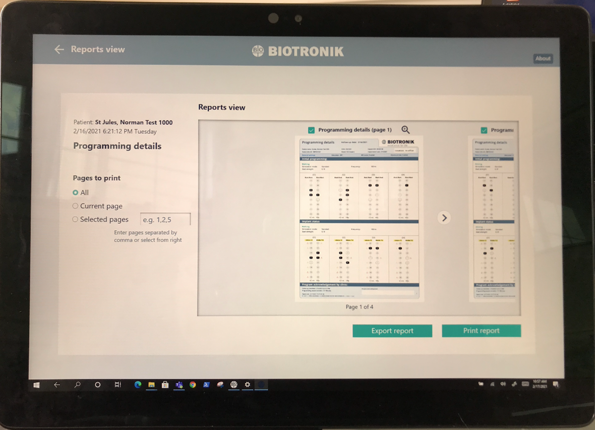 Multiple reports view