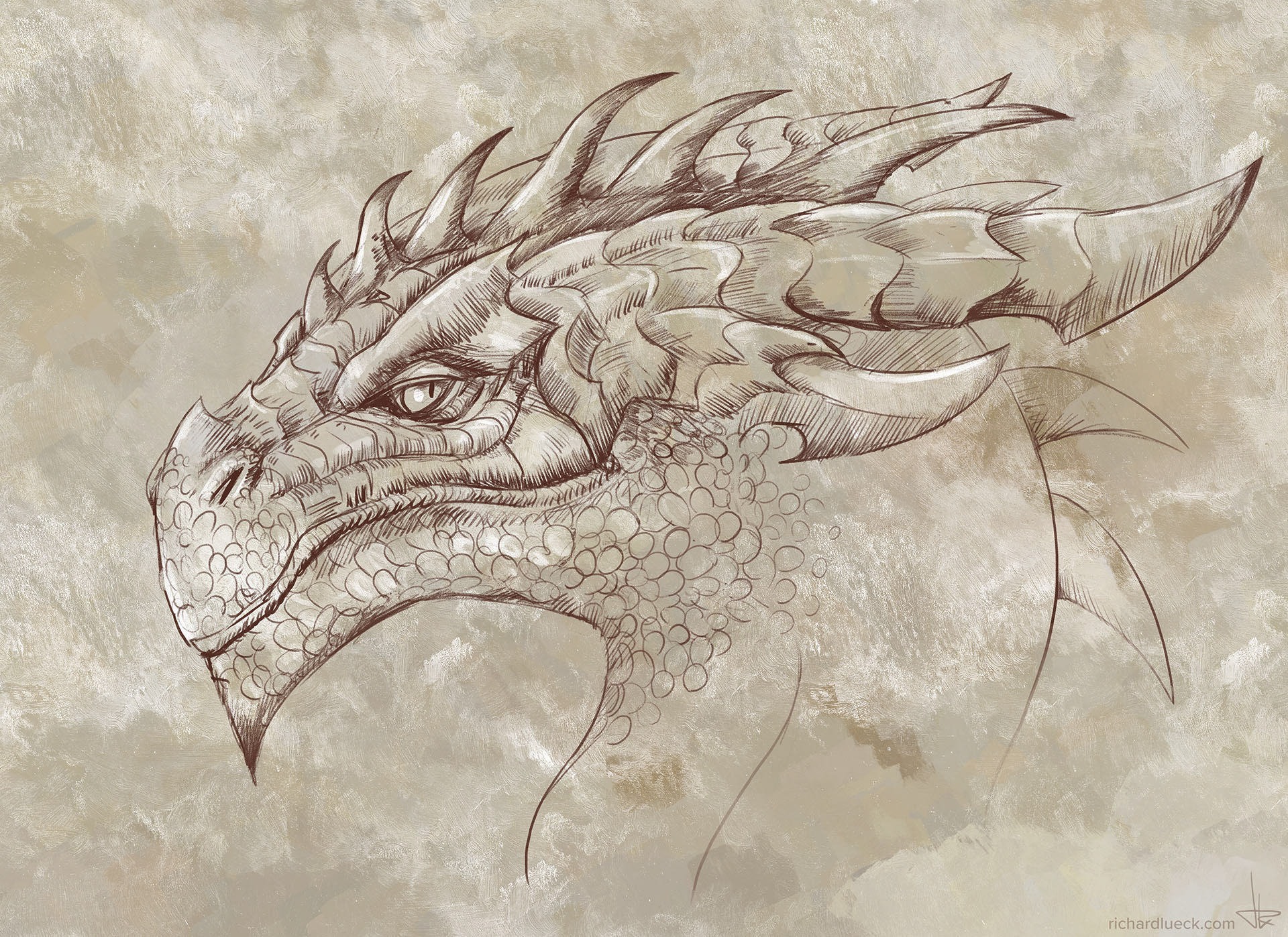 Sceptic Dragon Portrait