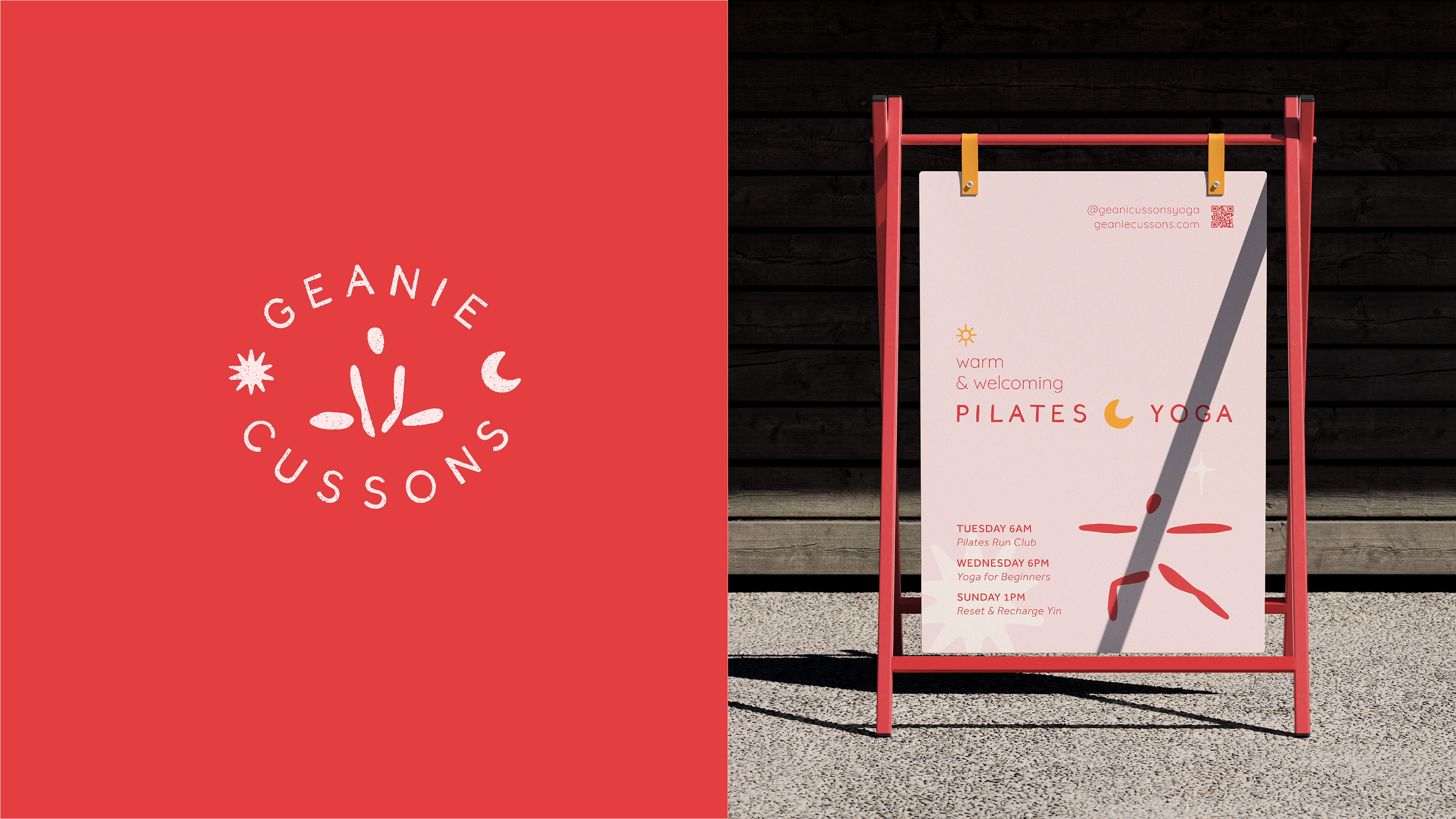 Brand identity design for yoga & pilates studio