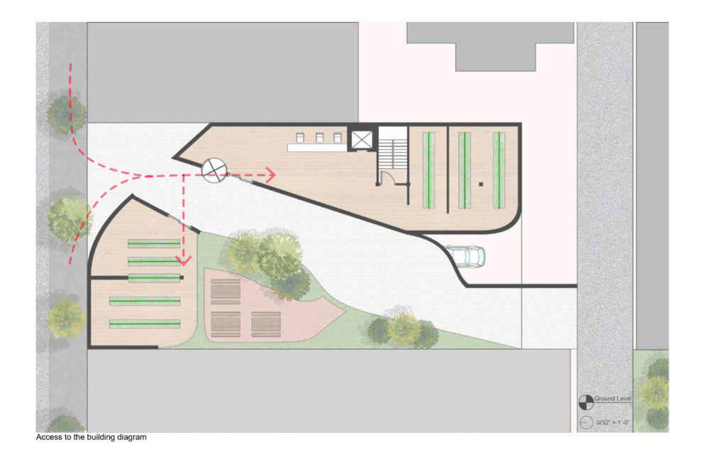 Ground Floor Access to the Building Diagram