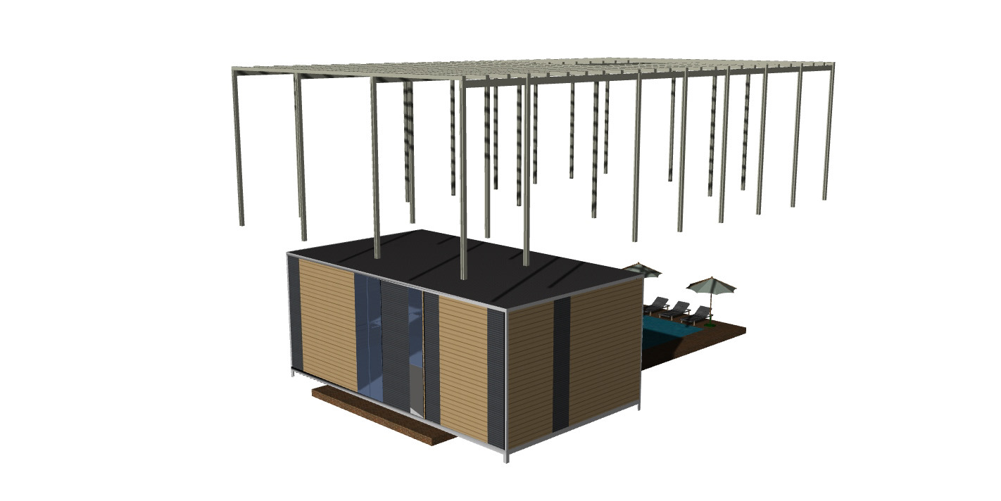Umbrella House Sketchup Model