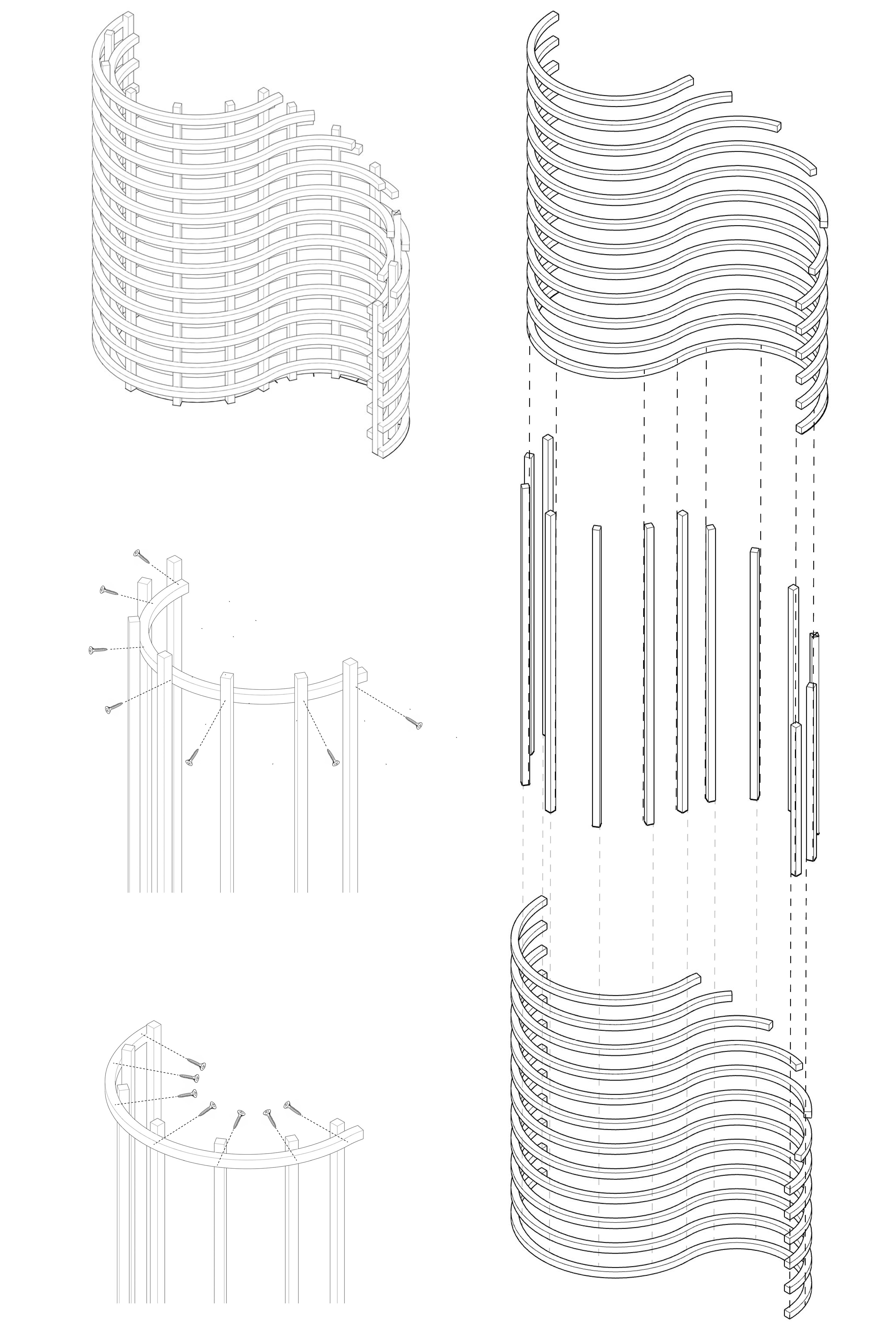 Exploded Axonometric Drawing
