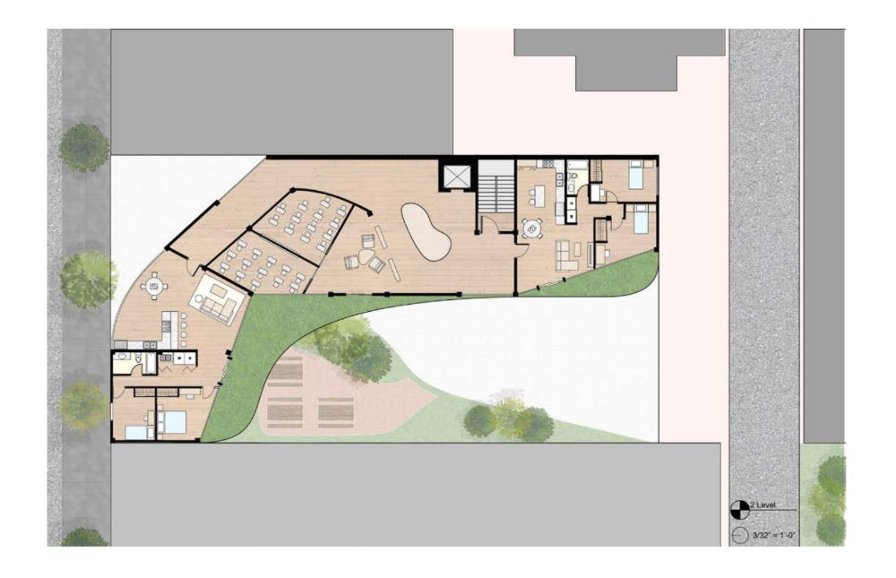 2 Floor Plan with Shared Classroom Spaces