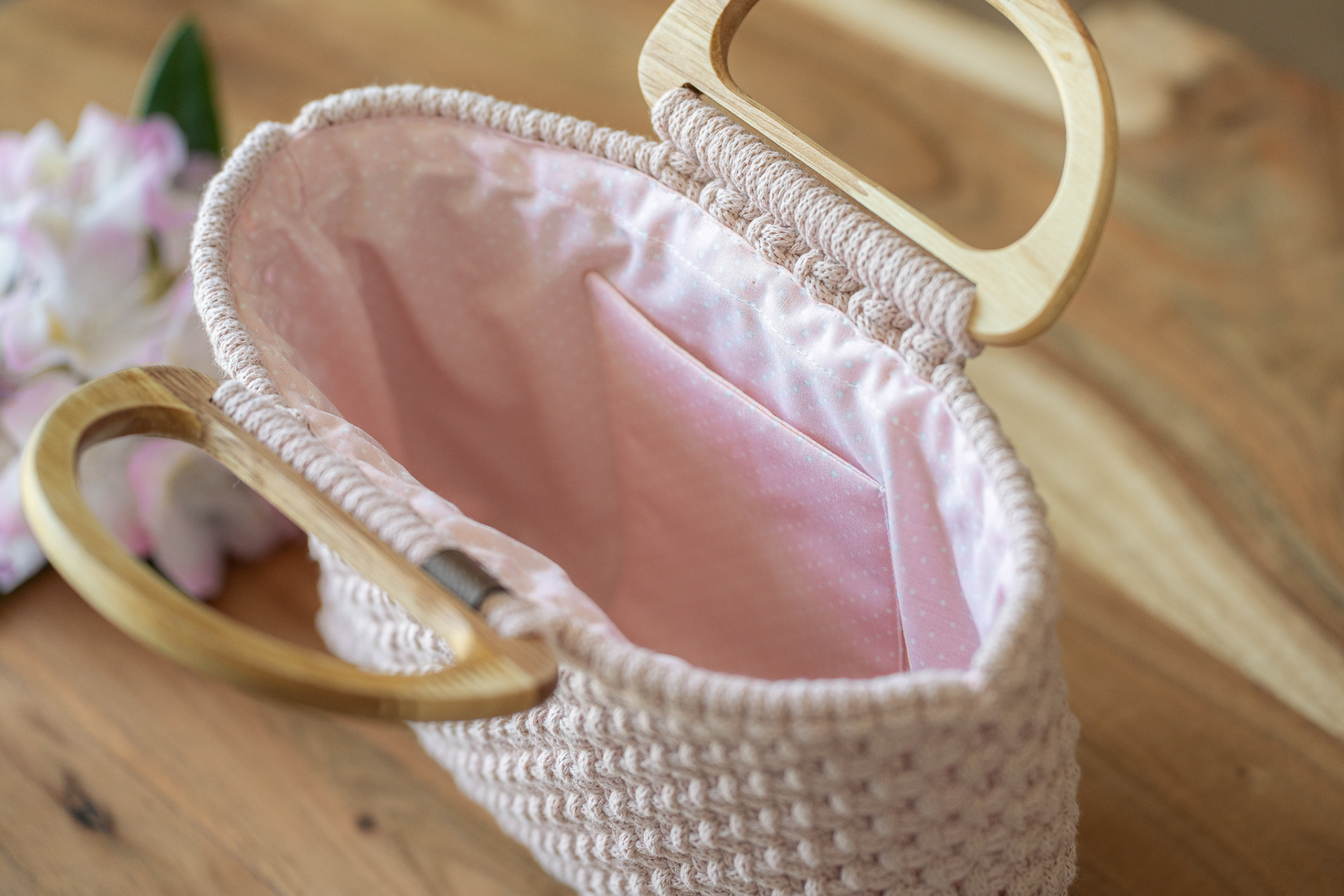 Handlebag "Rose"