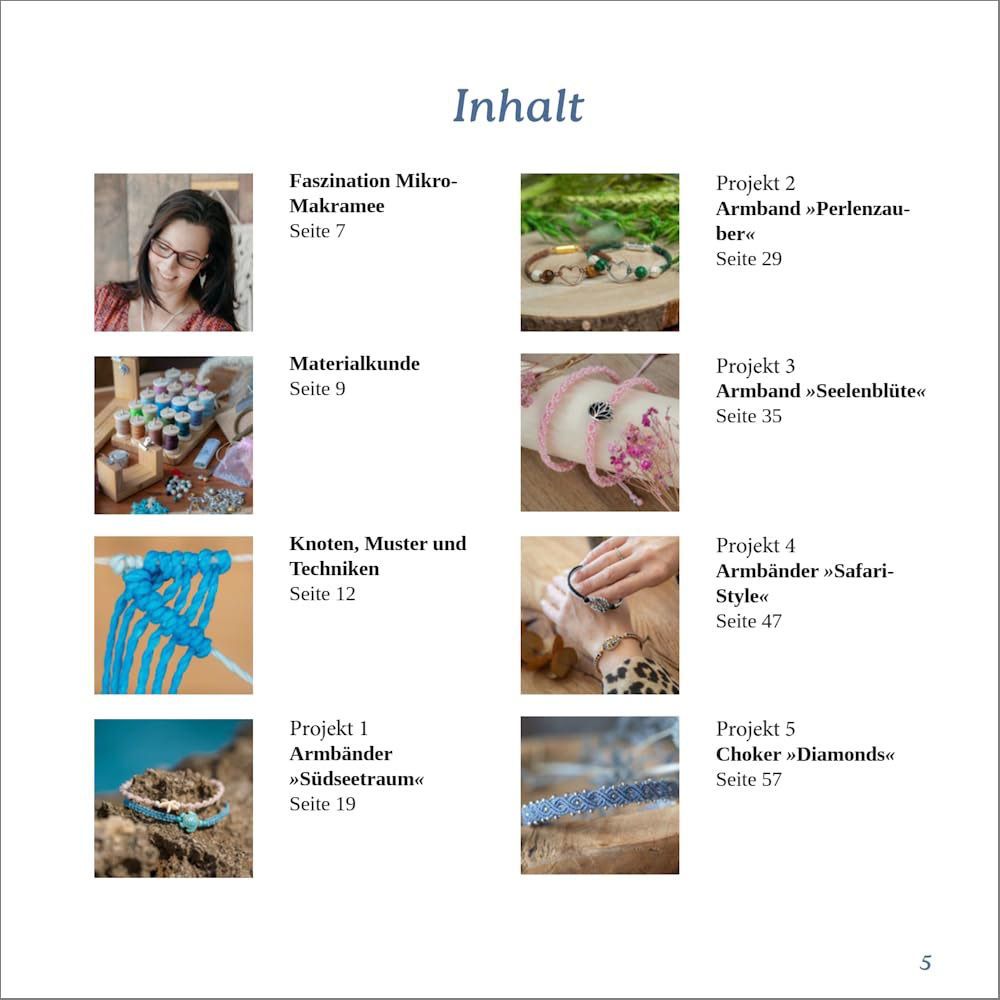Kunstvoller Makramee-Schmuck