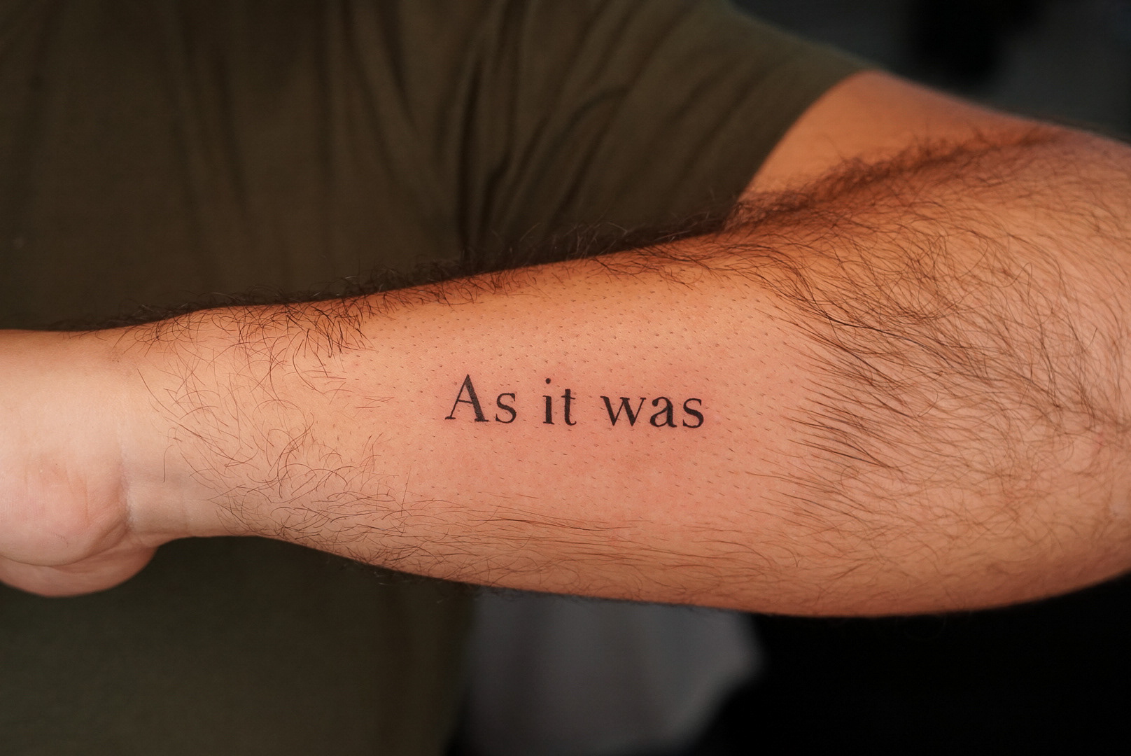 As it was