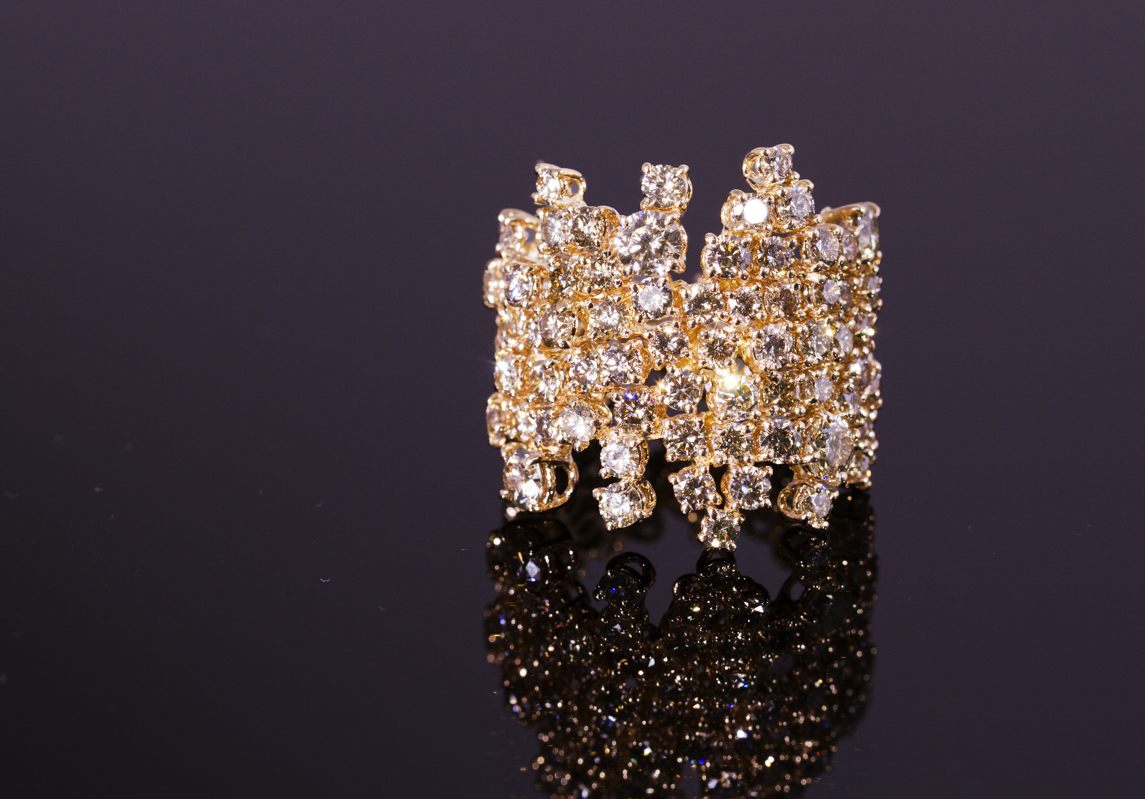 Eternelle in oro rosa 18 kt con Diamanti Brown