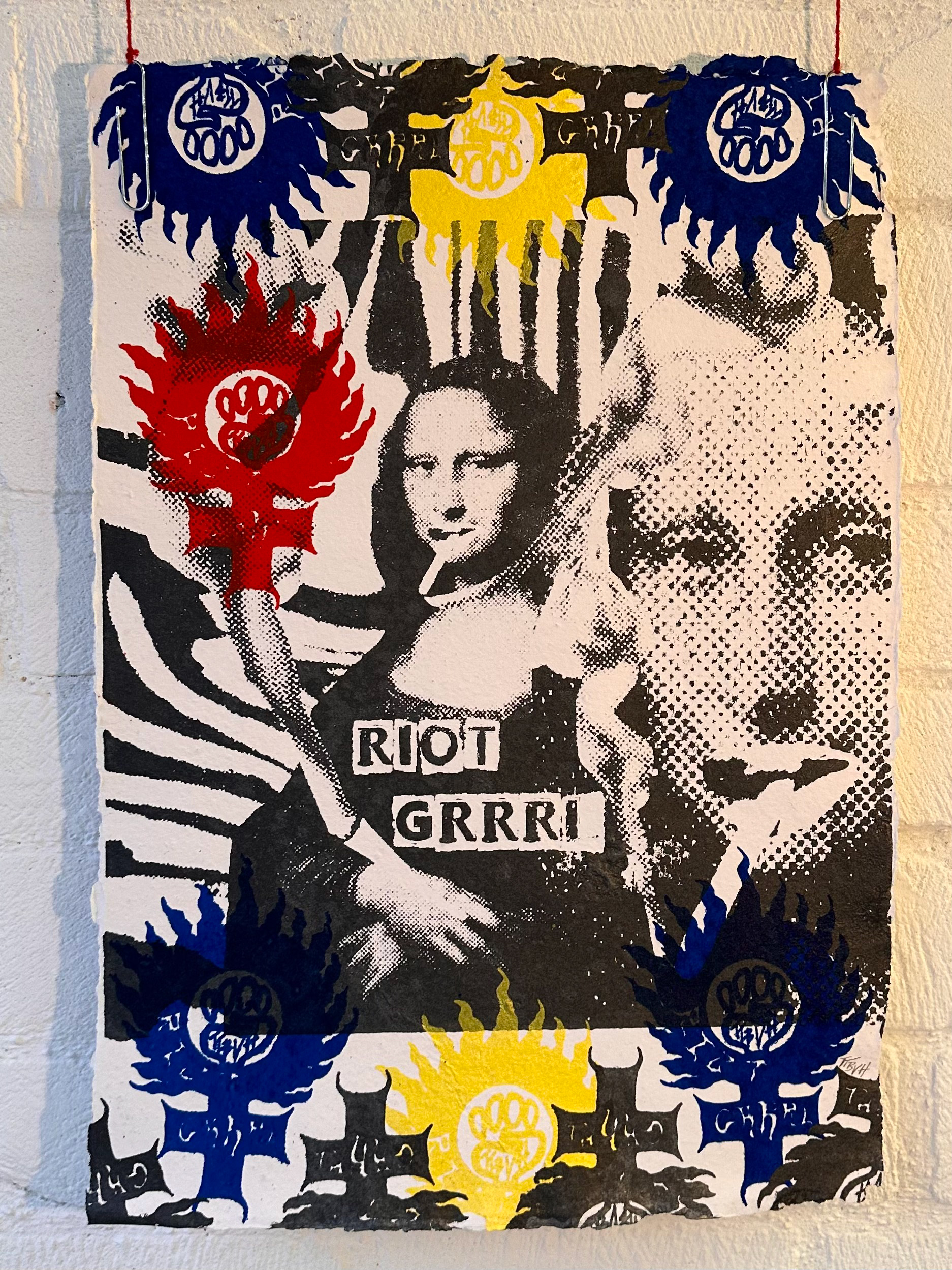 Riot Grrrl Mona Femme Logo