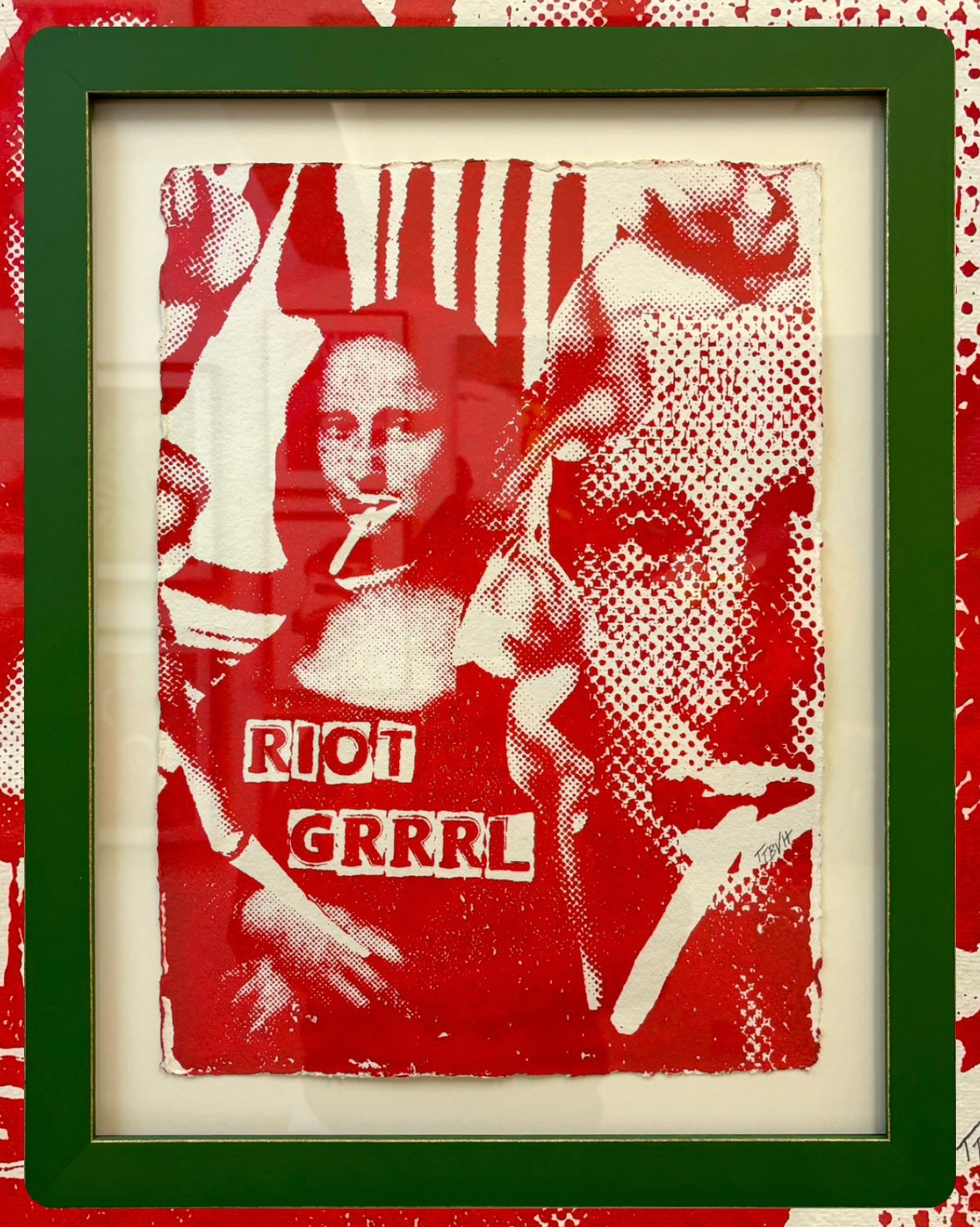 Framed Riot Grrrl Mona