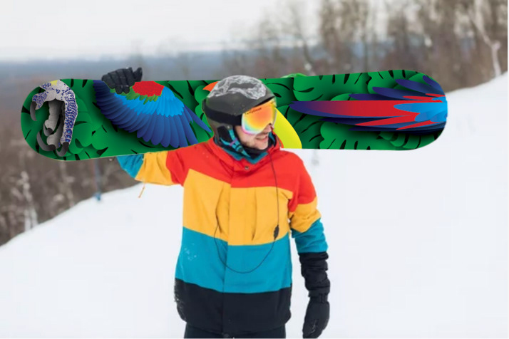 snowboard mockup