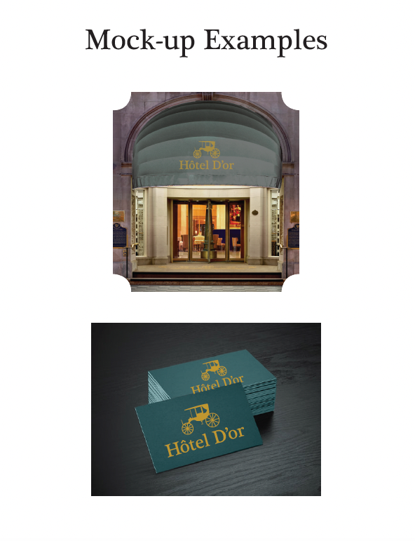 French Hotel Logo Mockup