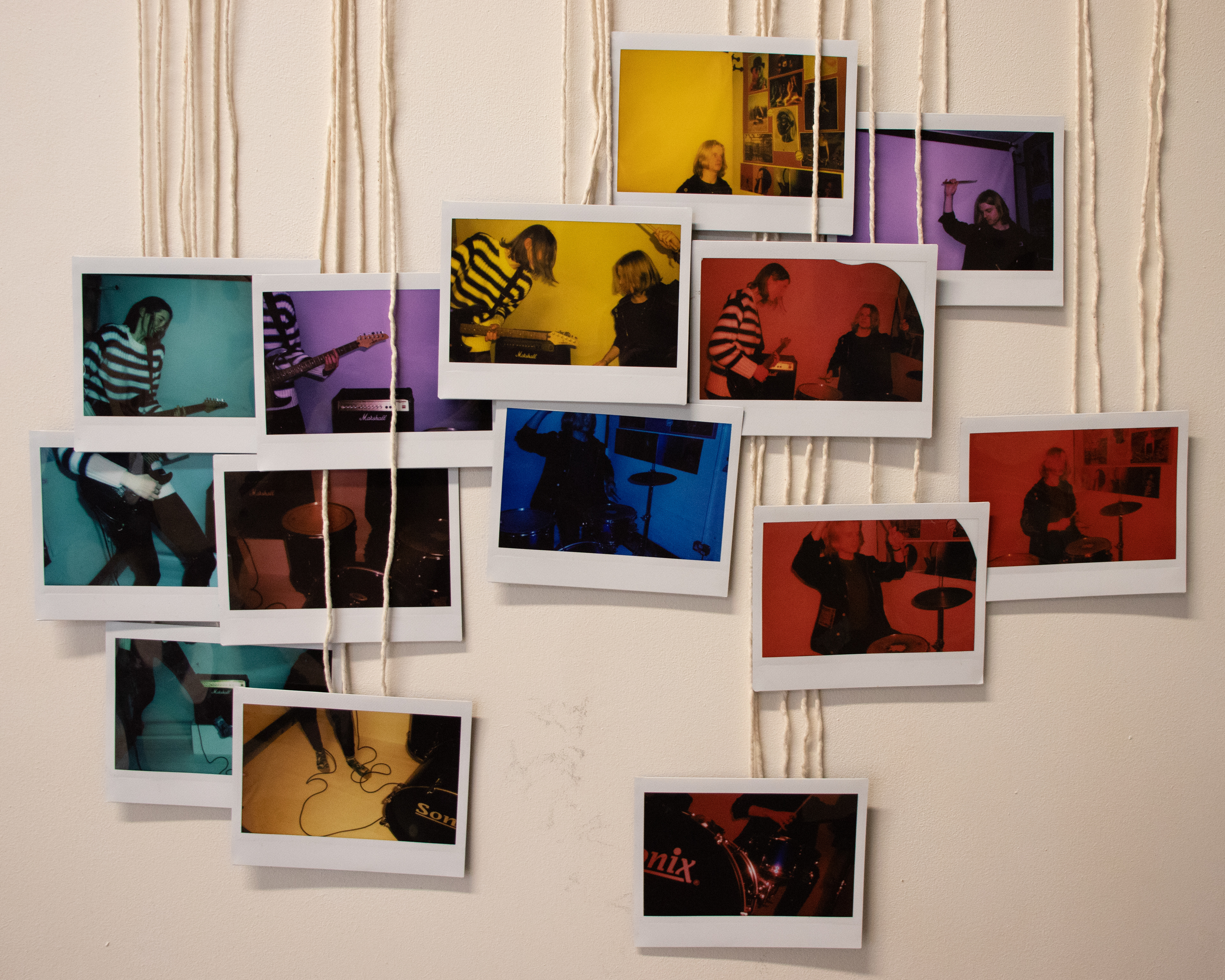 Taken in studio using gels I made for camera. Part of larger coursework project