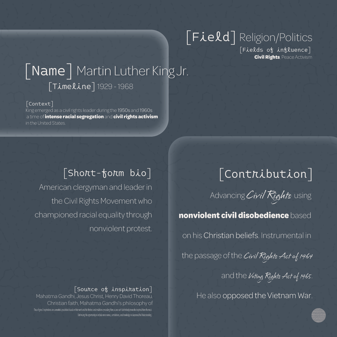 Dudsies | Martin Luther King Jr. | Data