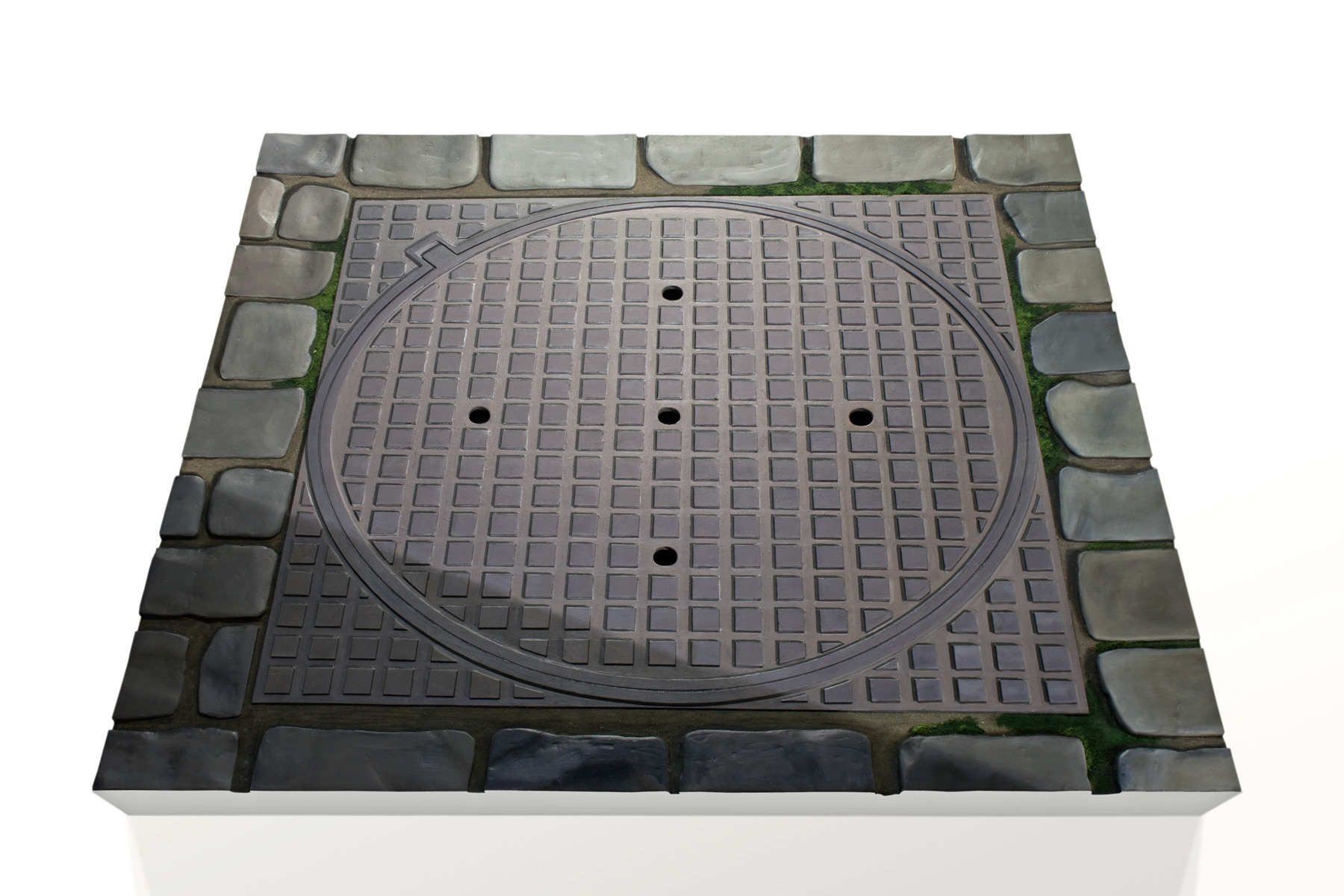 Putdeksel, 2013. Mdf, Alcyd Verf, B.205 - H.121 - D.11 Cm.