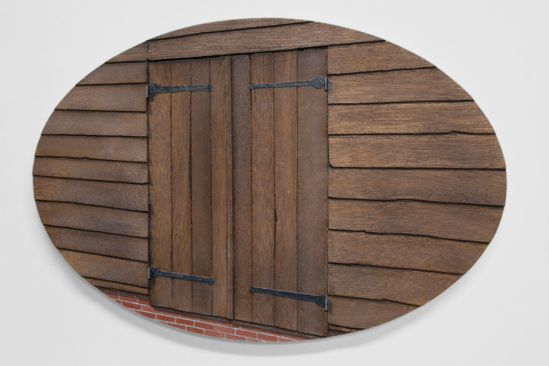 Schuur, 2015. Mdf, Alkydverf, B.34 – H.23 – D.2 Cm.