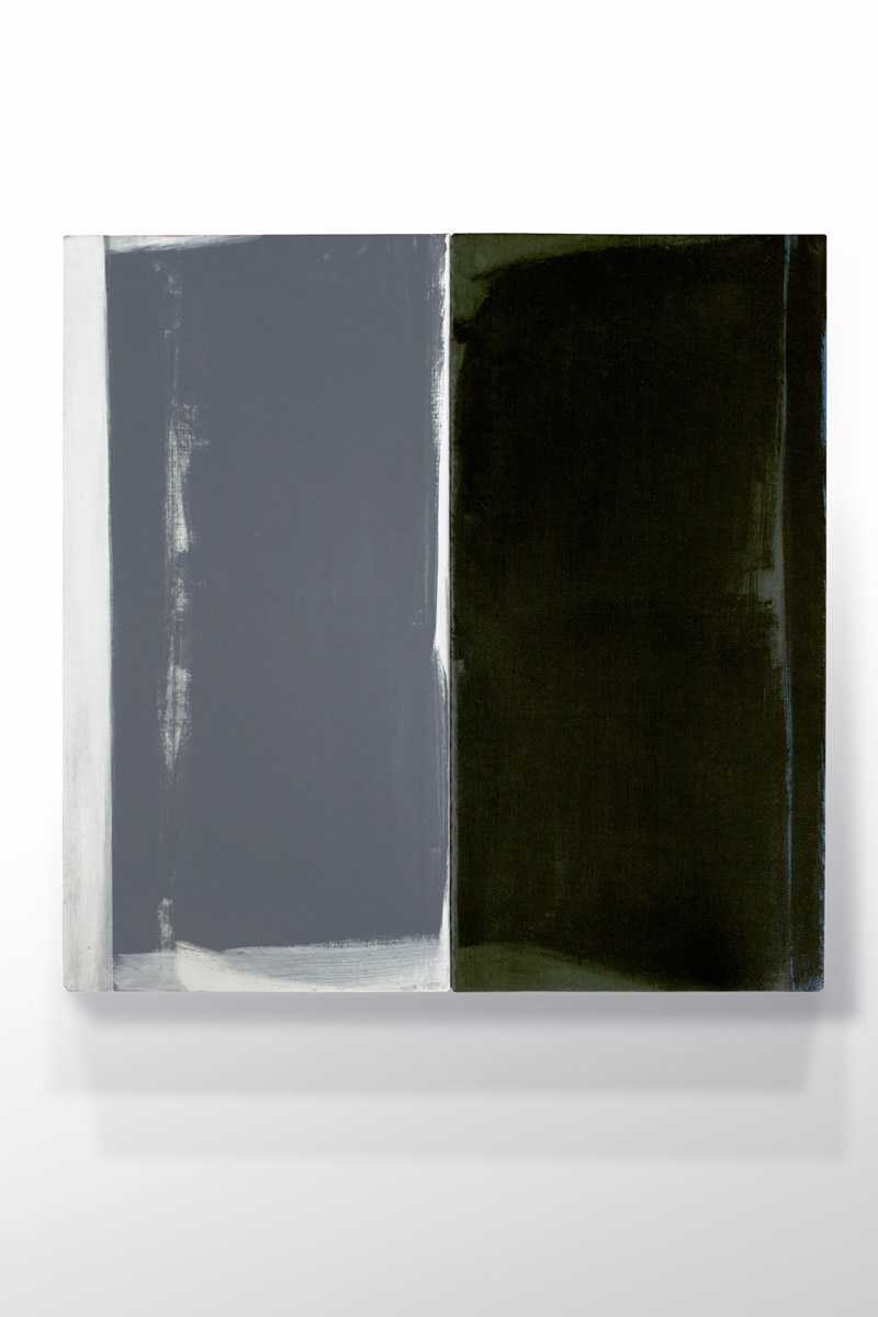 Sluier, 1986 Acrylverf op doek op paneel, H. 55 - B. 60