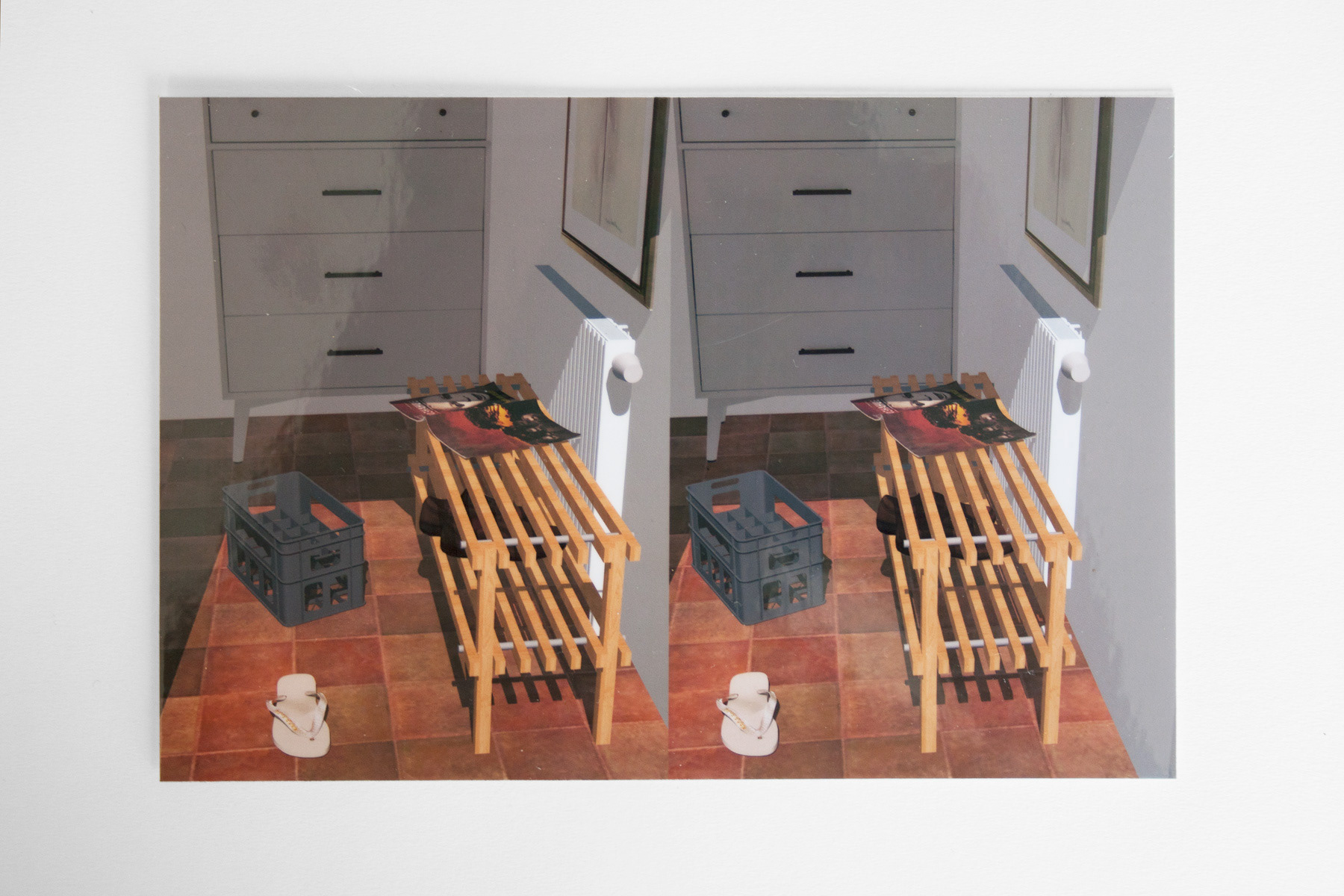 Kern Gezin, viewer plaat, 2017. Stereo Viewer, B.15 – H.12, (onbeperkte oplage)