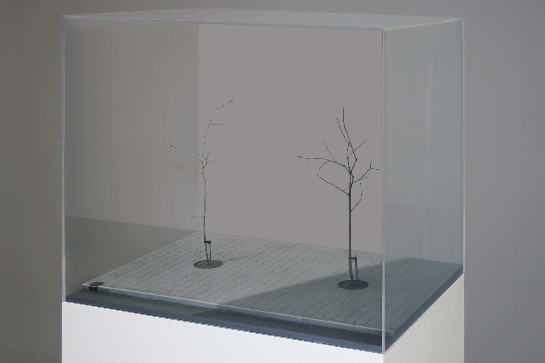 Agora, 2010. Mdf, Hout, Alkyd Verf, Plexiglas Kap, B.65 - H.55 - D.47 Cm.