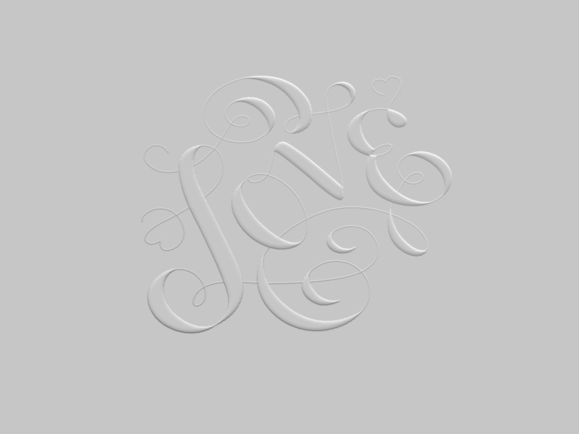 "Love" lettering entry to Typism Book Series