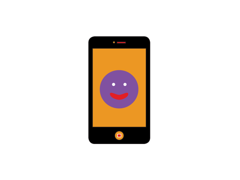 "Cheeky iPhone", digital art 2020