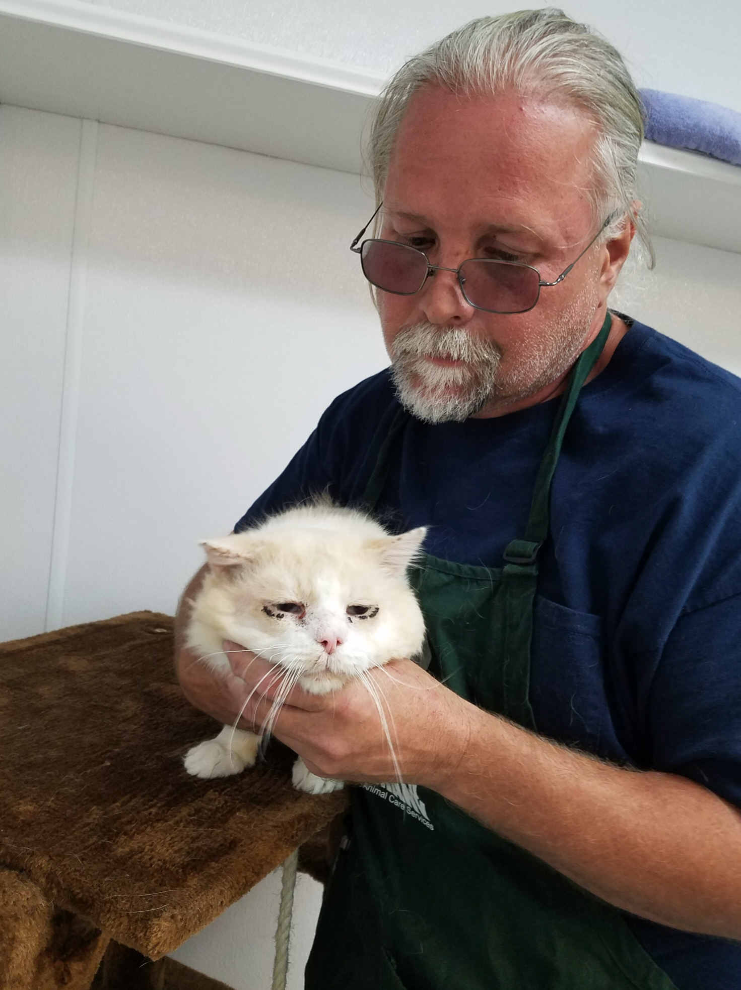 Pablo after eye surgery
