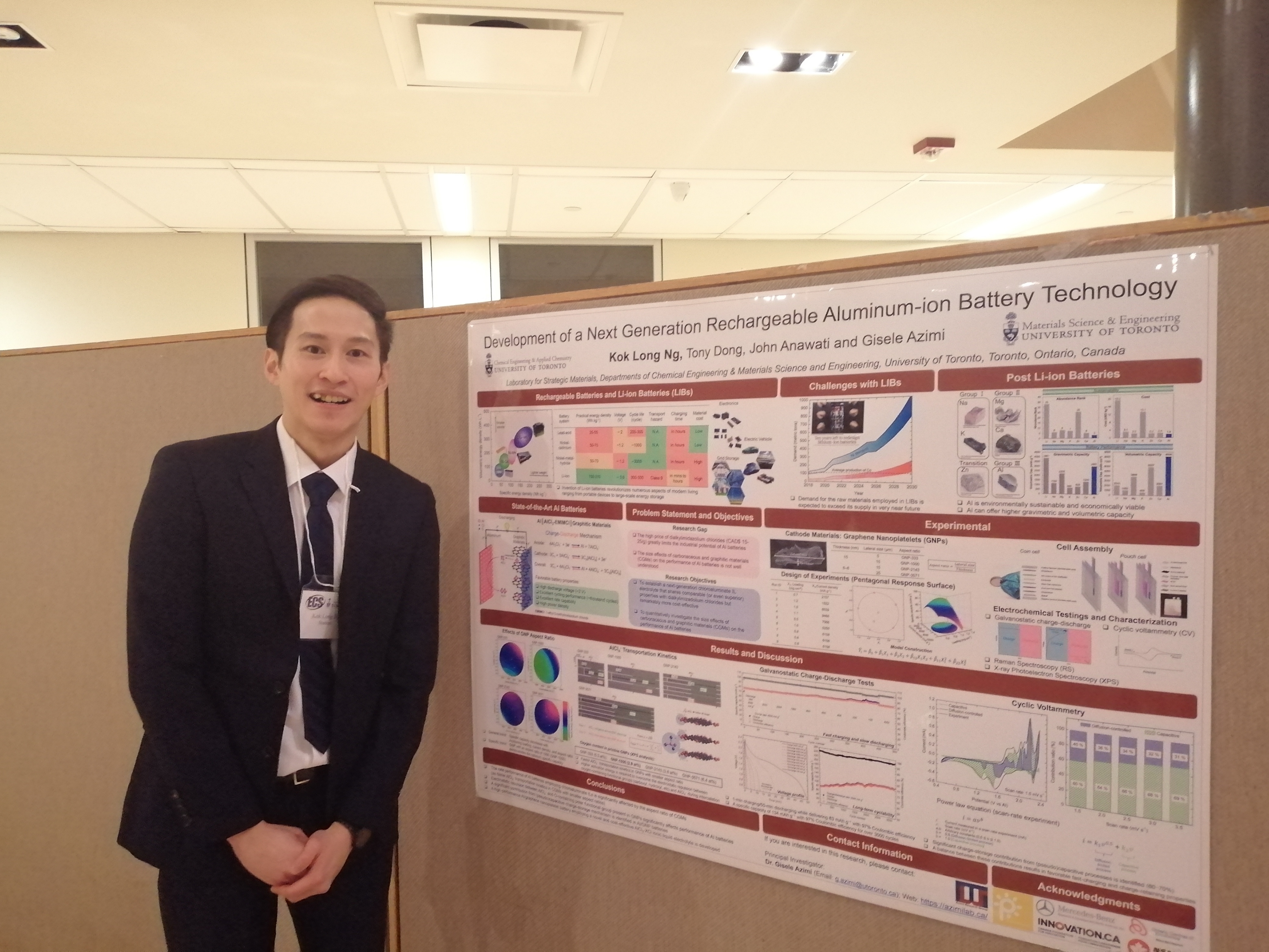 Long received Springer Poster Award - ECS Canada meeting, December 2019
