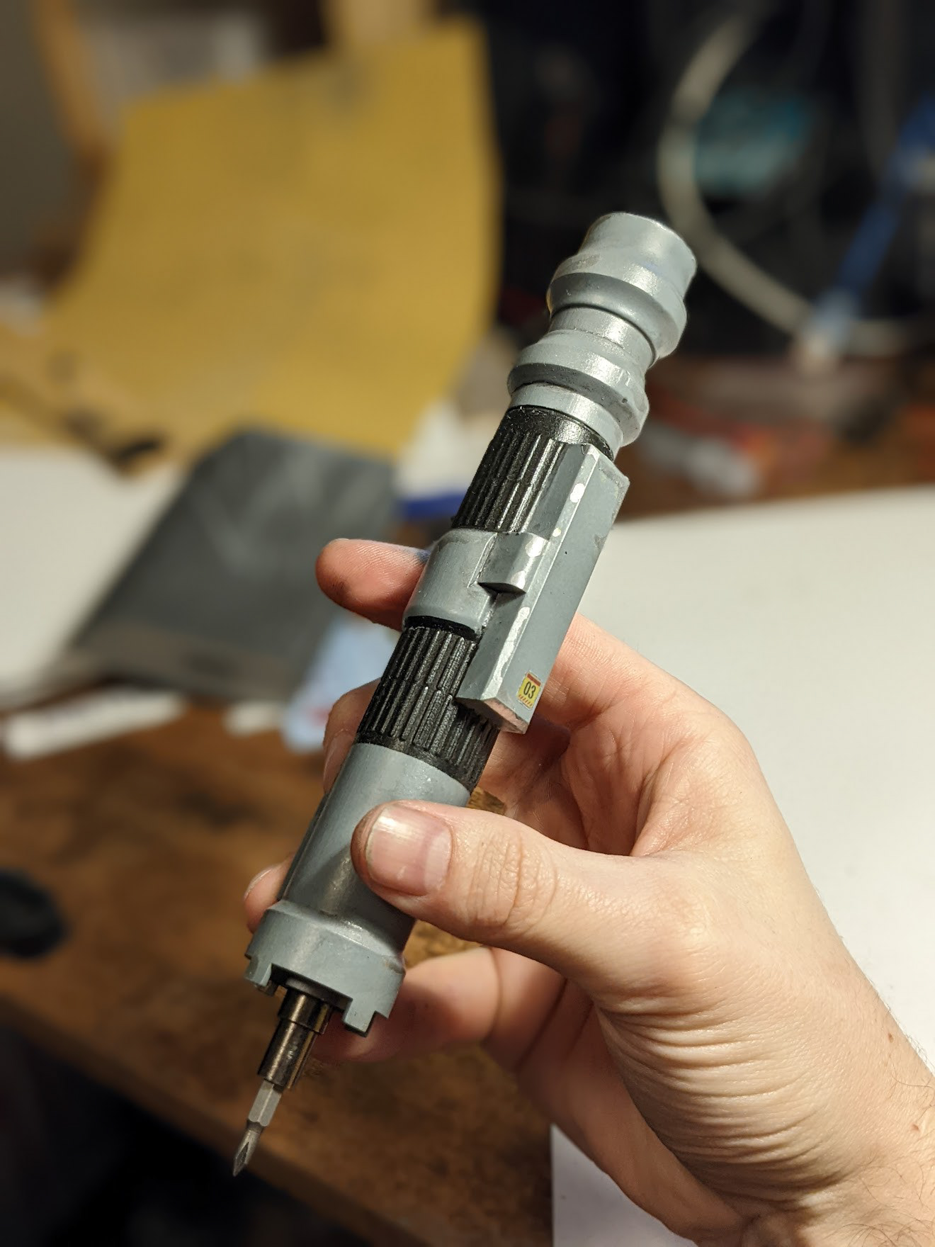 "Space Screwdriver" (housing for pen screwdriver) SLA resin print