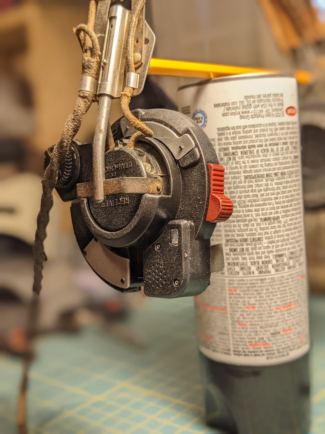 Monitoring Headphones (mixed 3D print over antique headband)