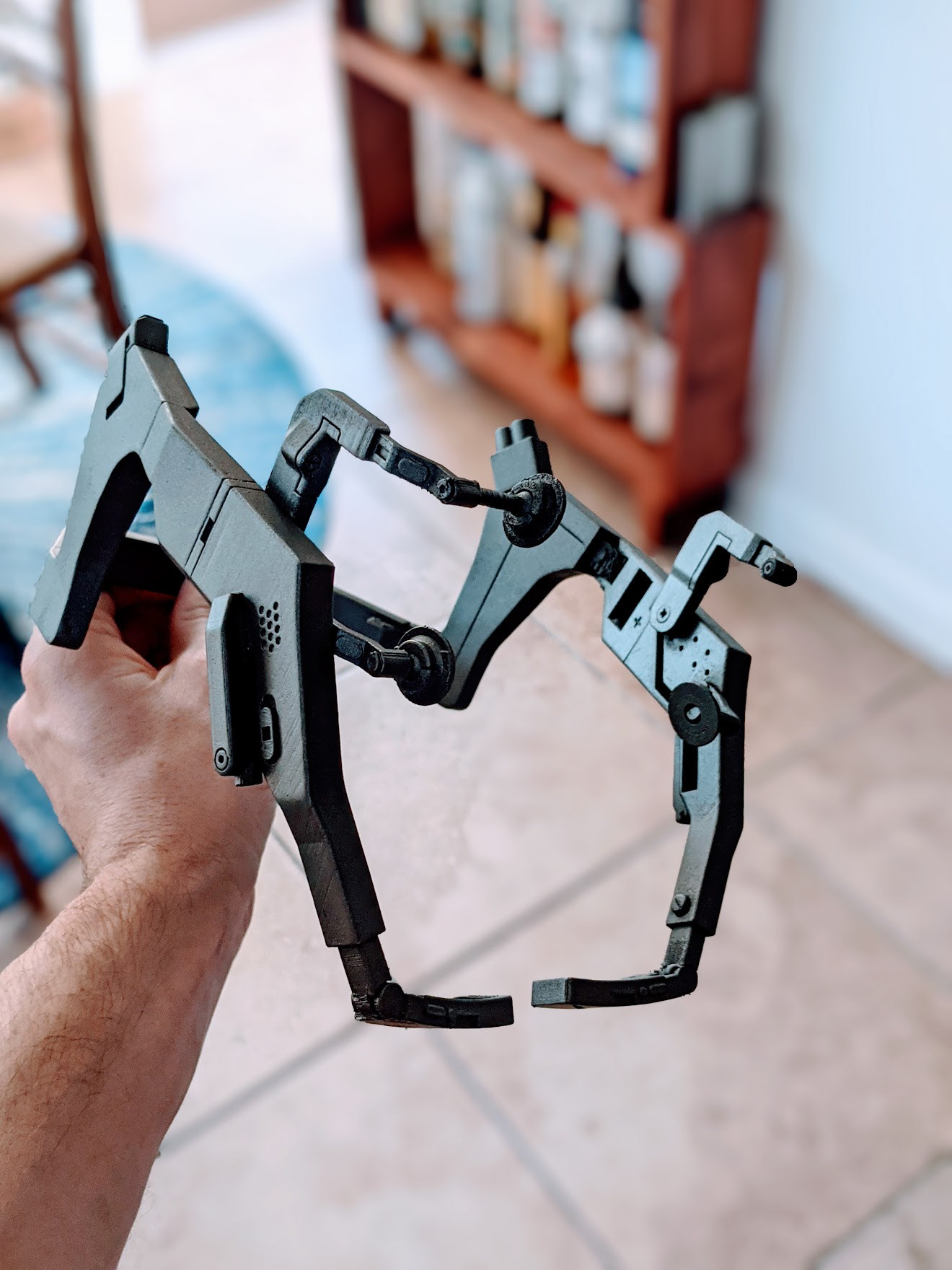 Cyberpunk BD Wreath (costume prop for a pal, 3D printed)