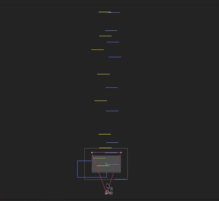 Clouds moving on x-axis based on the camera movement