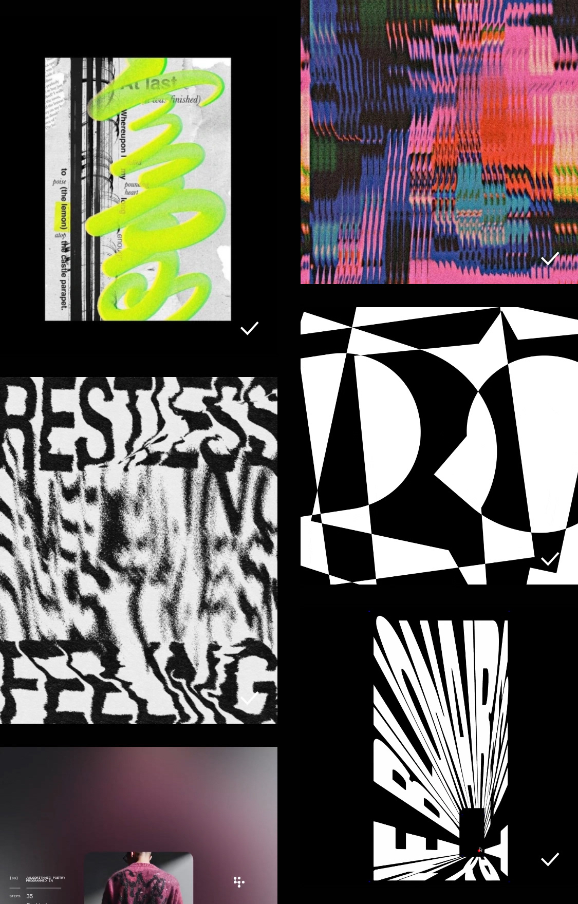 Moodboard mit inspirierenden Designs