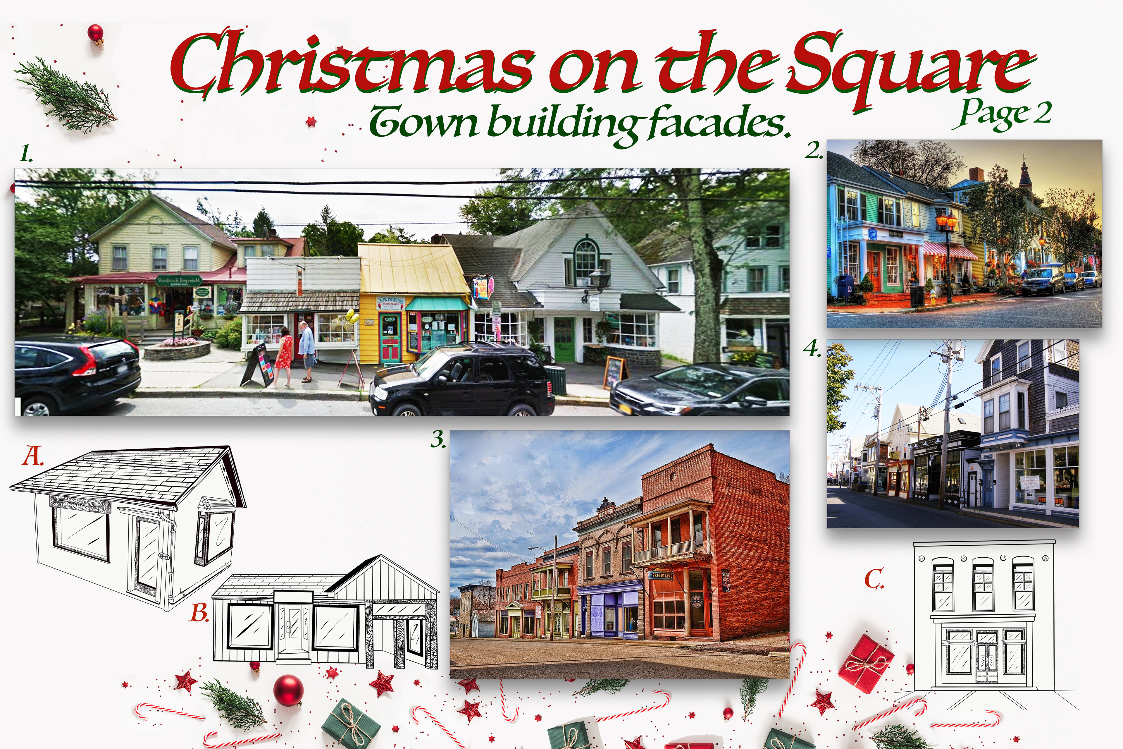 TOWN BUILDING FACADES