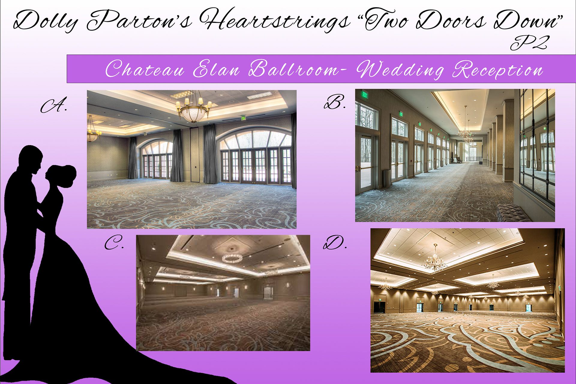 CHATEAU ELAN BALLROOM WEDDING RECPEPTION