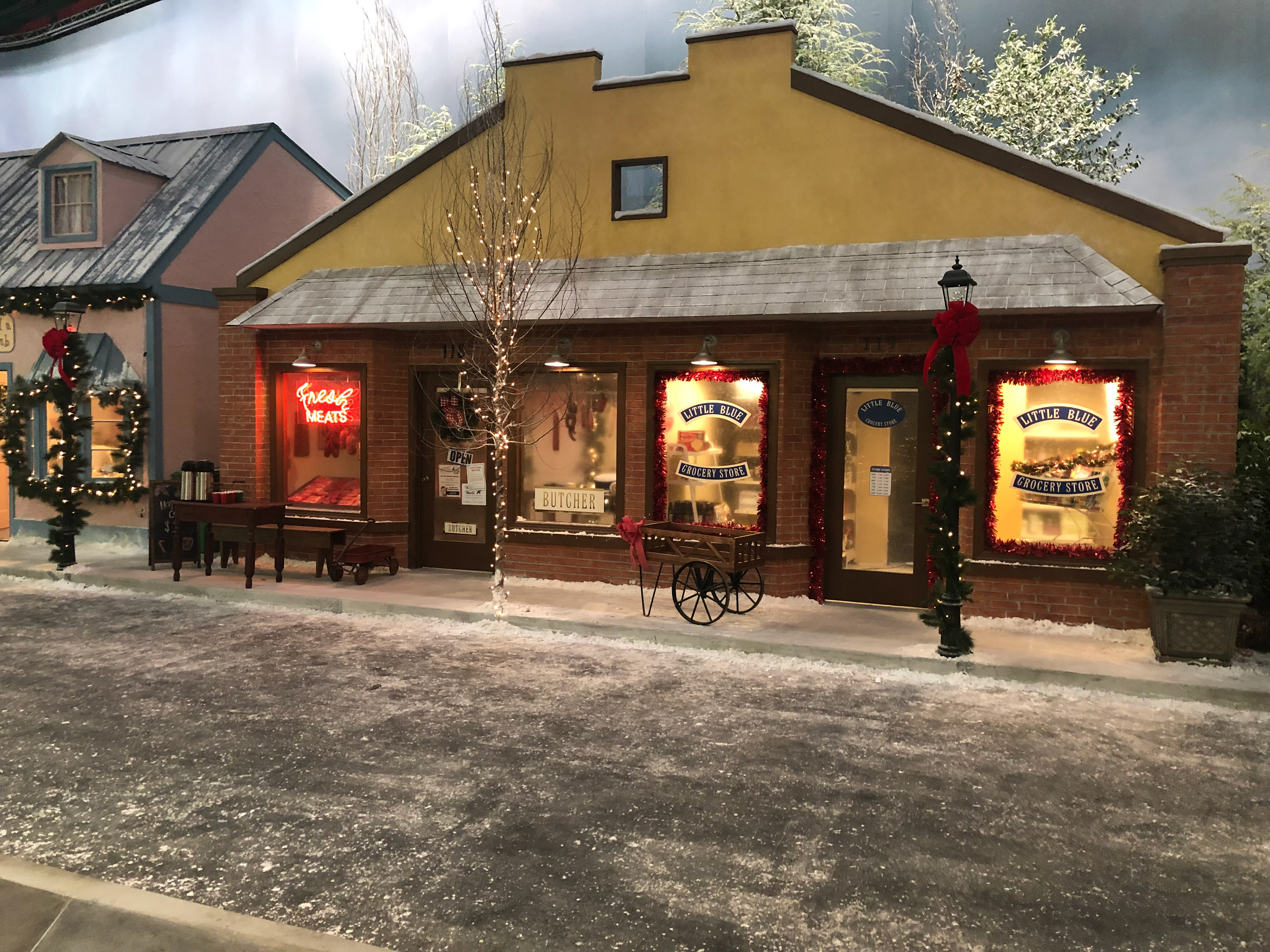 BUTCHER SHOP AND GROCERY STORE SET EXTERIOR