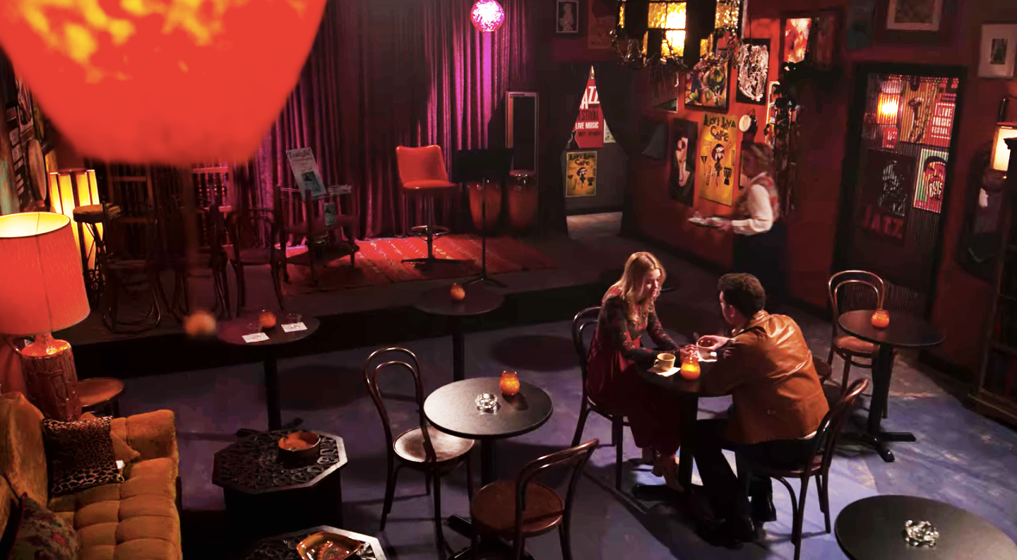 COFFEE SHOP INTERIOR SET - FLASHBACK 1979