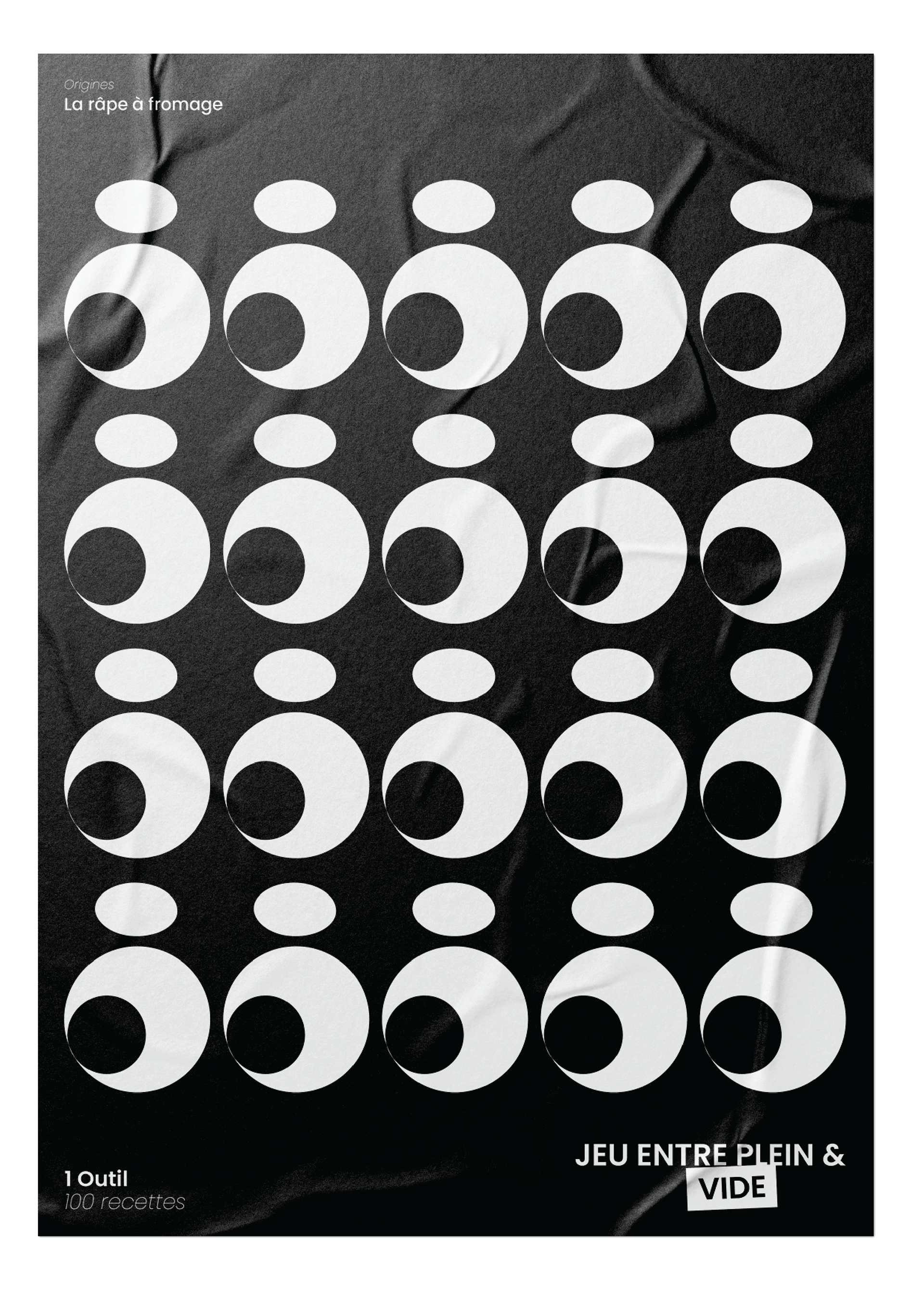 Poster design for the launch of Coarse Shred a type face inspired by a cheese grater