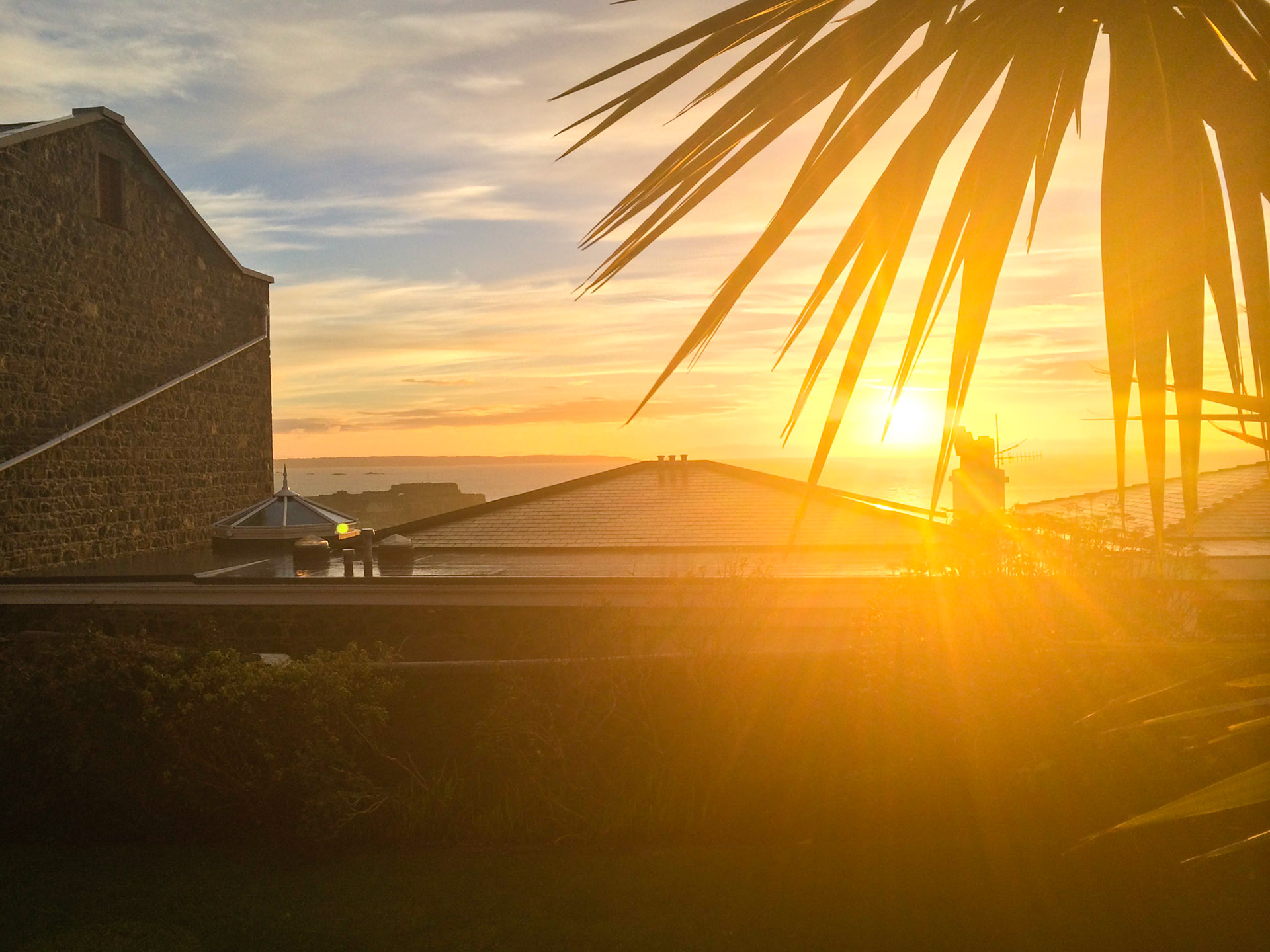 ...Actually there has not been much rain on Guernsey all week, however today was almost tropical!