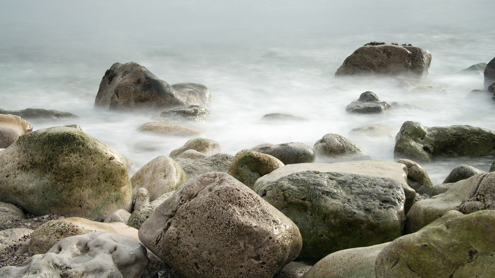 Long exposure at a beach on Portland