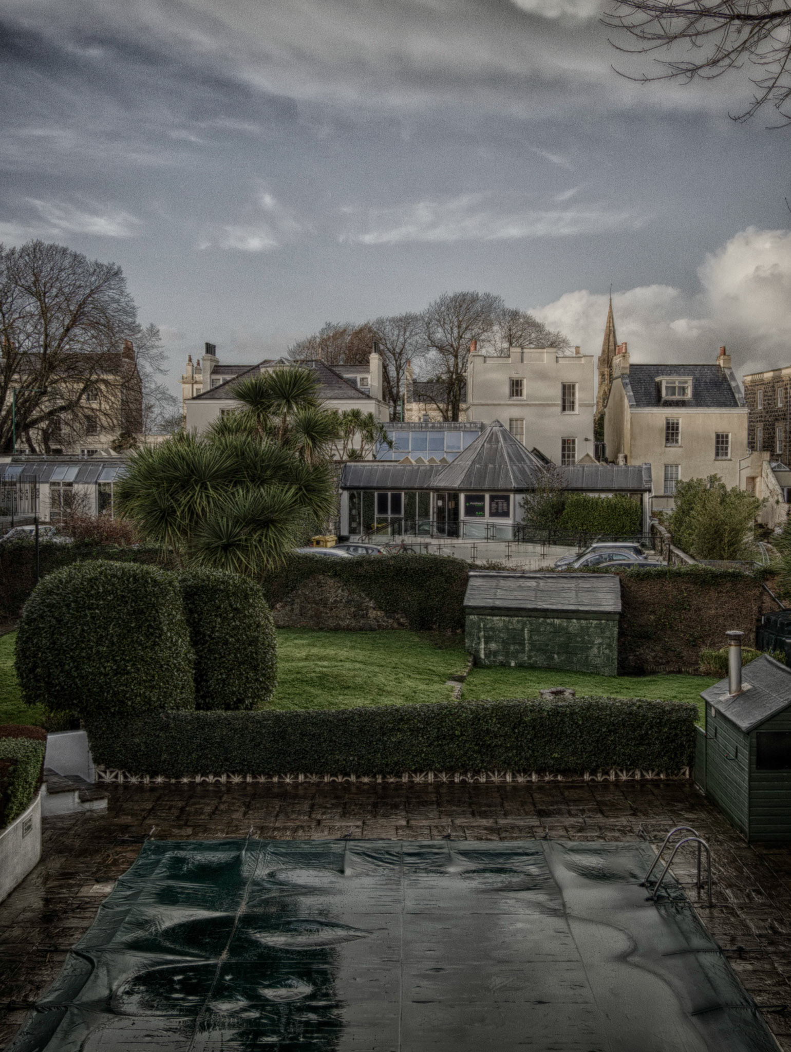 Guernsey has been experiencing weather recently.This HDR is an attempt to show visually the heavyness of the Wind and Rain.